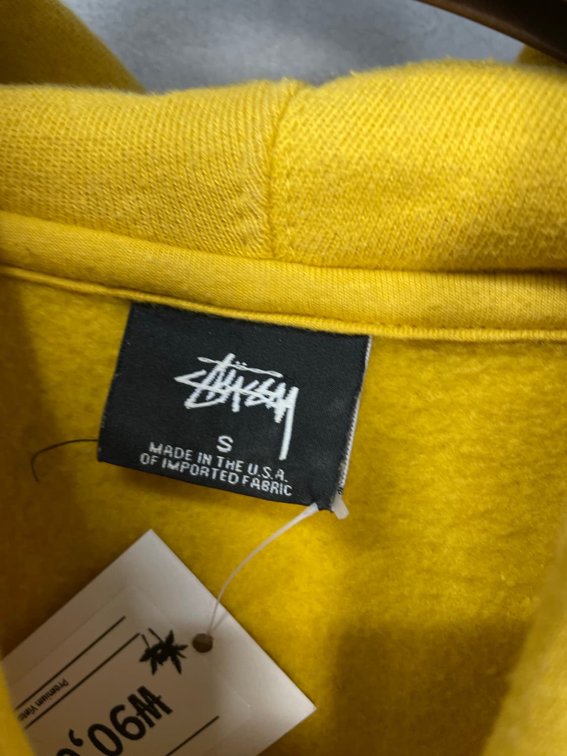 스투시 다이아몬드 자수 옐로우 후드티 H1268 상품이미지5