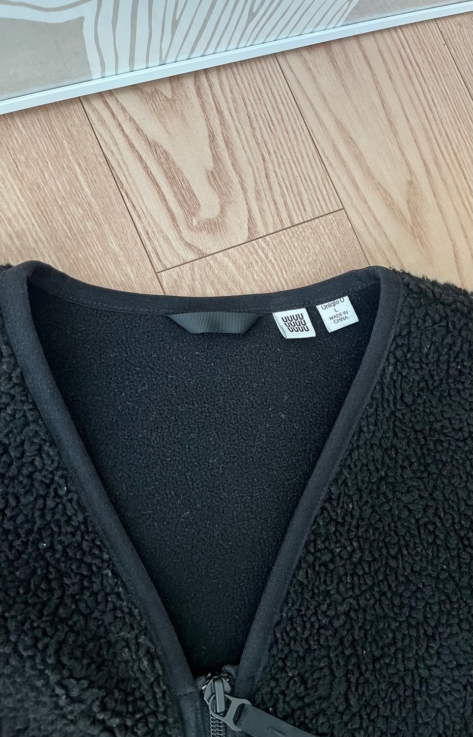유니클로)) UU라인 제품 V넥 재킷,점퍼 L사이즈 상품이미지5