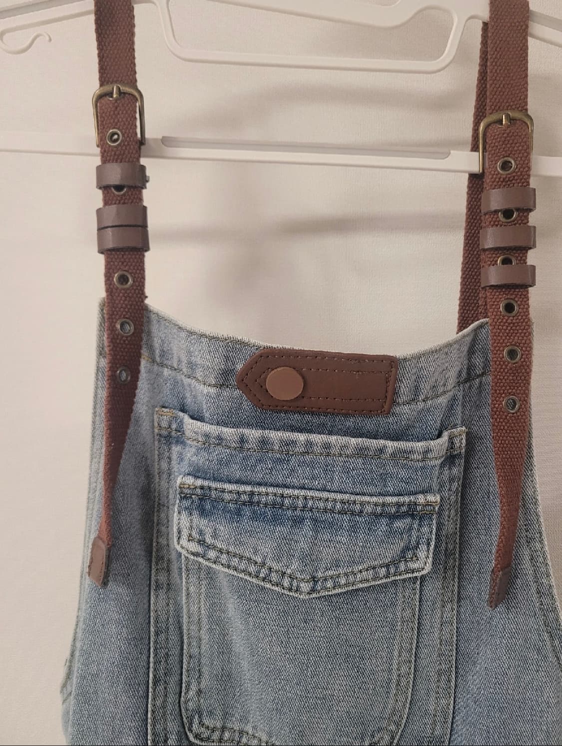 (유니크/빈티지) 브라운 스트랩 데님 오버롤/멜빵바지 판매합니다
​ 상품이미지2