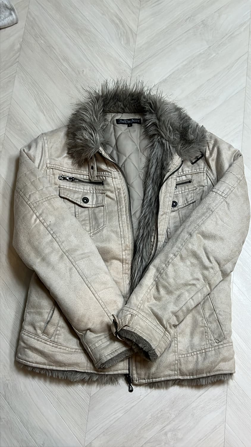 in the attic vkei fur ivory jacket 상품이미지3