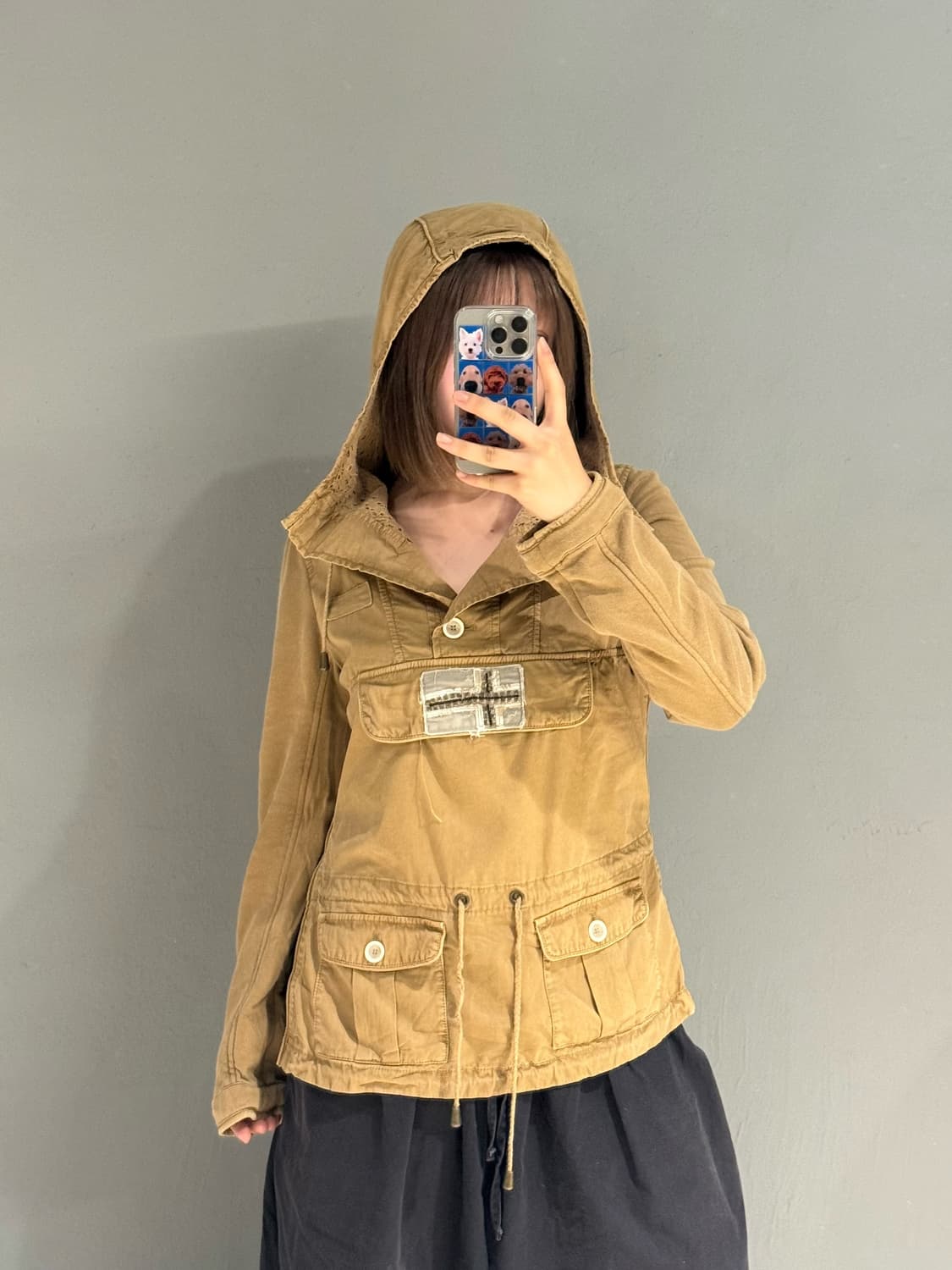 Napapijri pocket detail anorak hoodie 상품이미지2