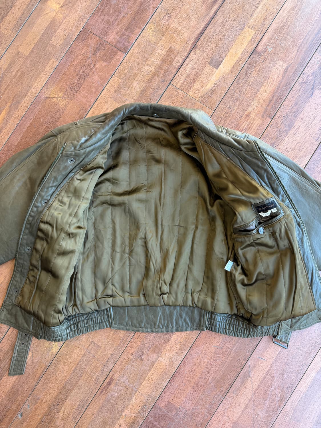 80s Italian Structural Lambskin Bomber 상품이미지9