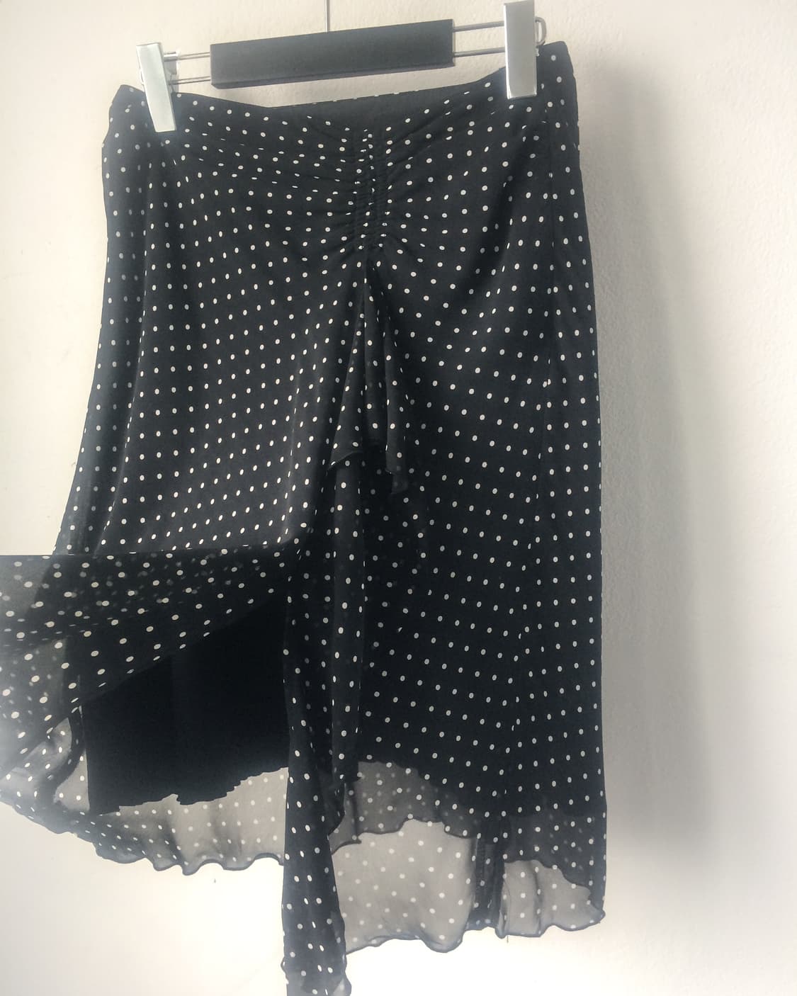 Dot pattern frill midi skirt 상품이미지2