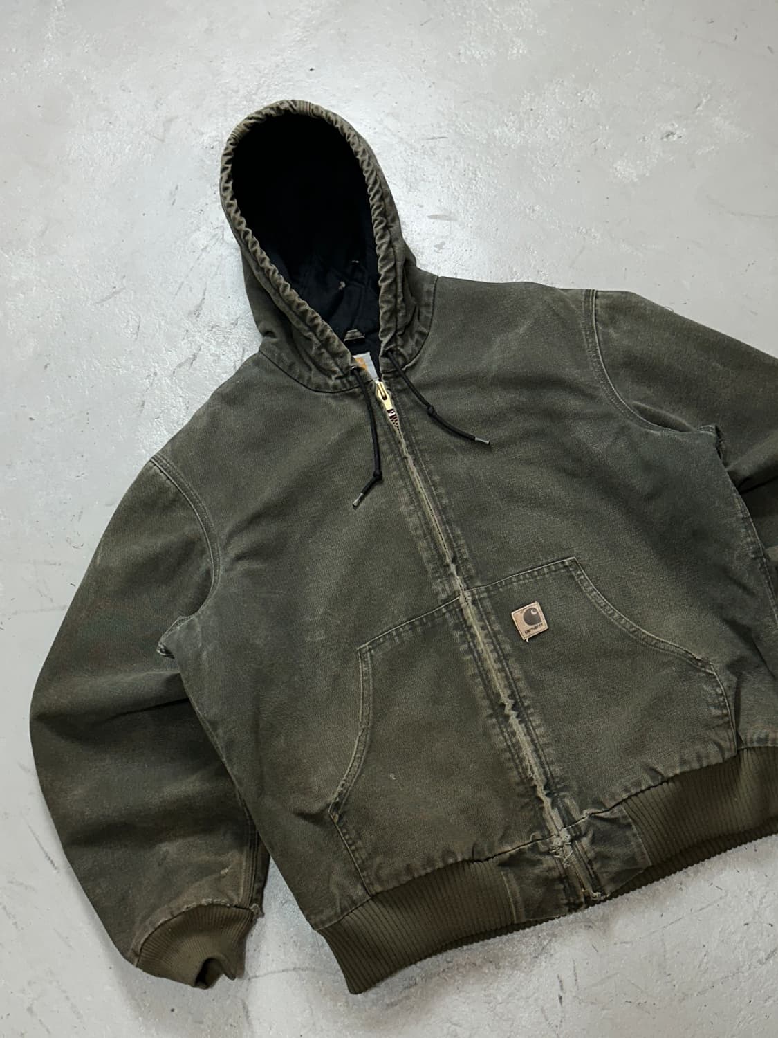 00’s OG 칼하트 J130 액티브 칼하트 MOS 모스그린 상품이미지5