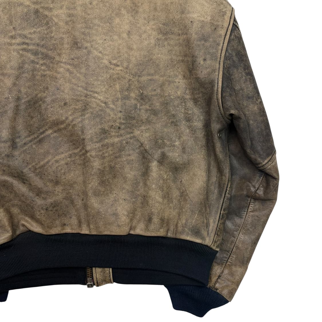 아비렉스 빈티지 워싱 A-2 레더 봄버 자켓 XS 상품이미지6