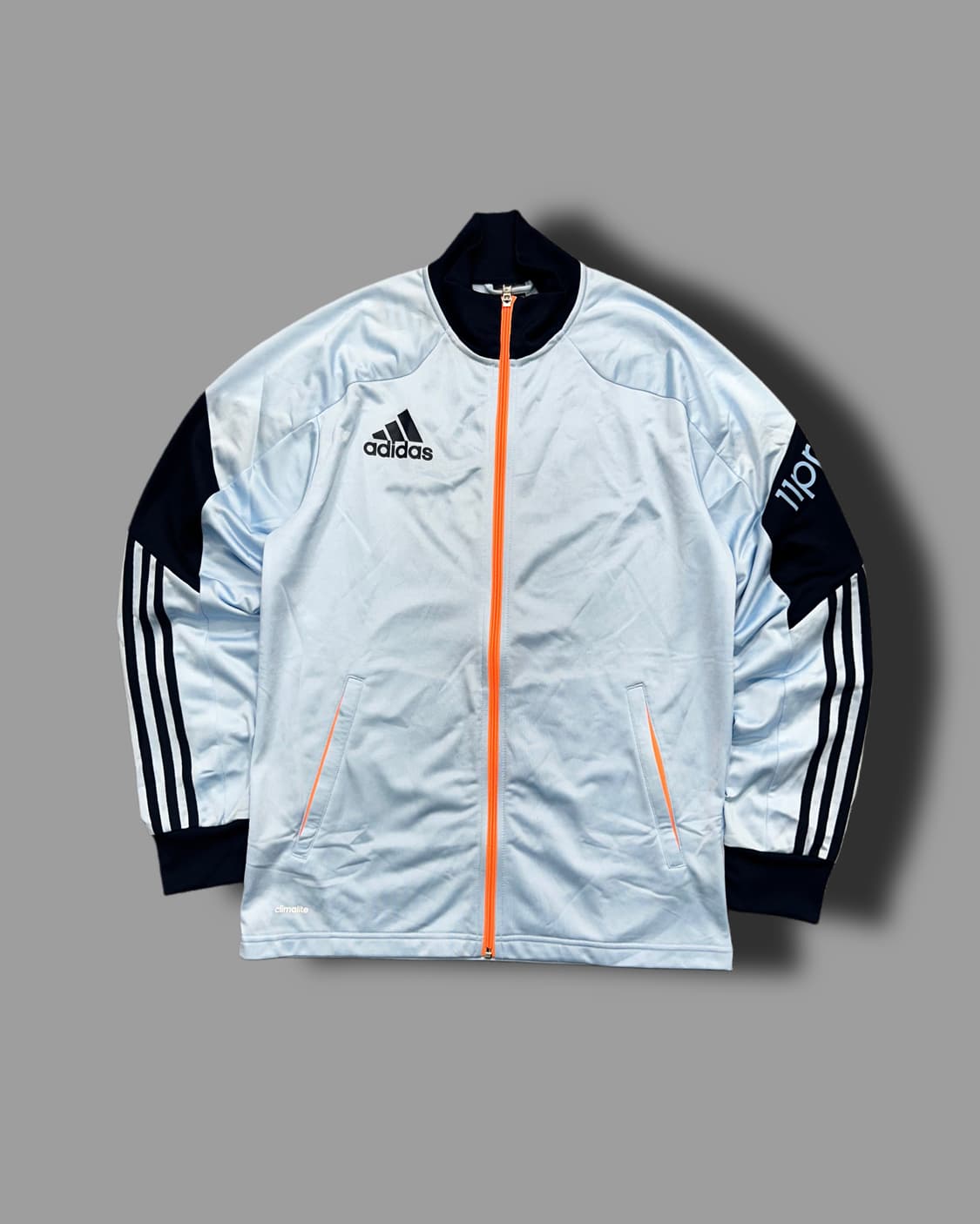 아디다스 스카이 블루 배색 트랙탑 L (새제품) 상품이미지4