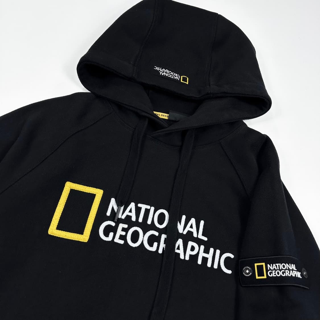 내셔널지오그래픽 와펜 블랙 후드티 (L) 상품이미지3