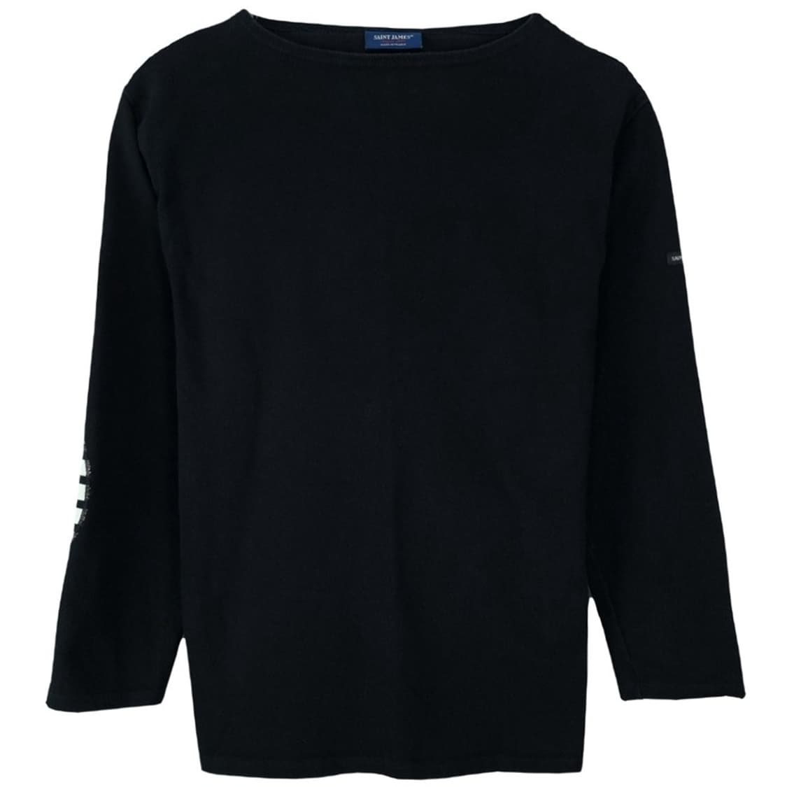 [세인트제임스] 엘보우 패치 보트넥 루즈핏 롱슬리브 긴팔티 M19298 상품이미지2