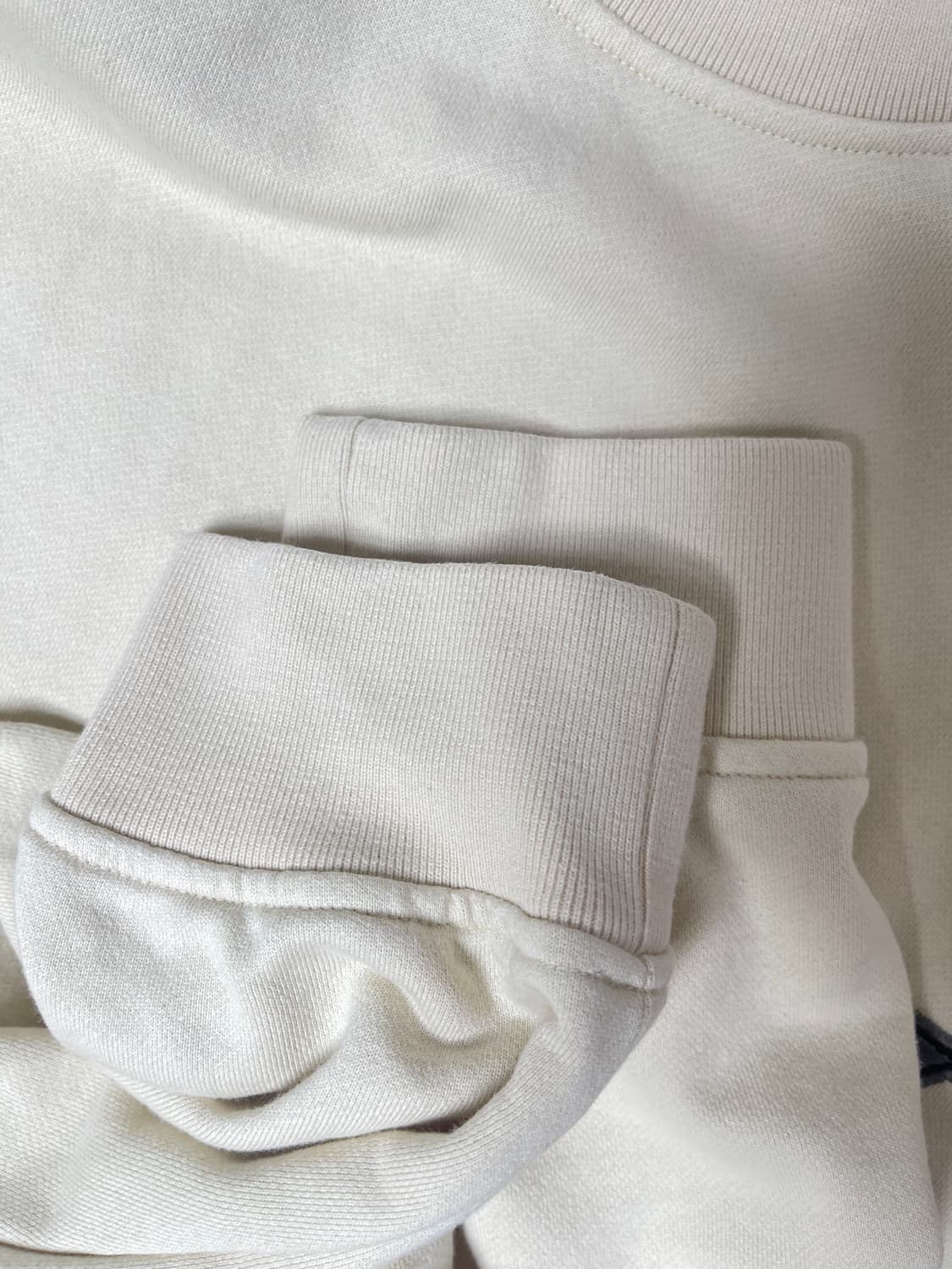 우영미 깃털 백로고 맨투맨 아이보리 48 상품이미지3