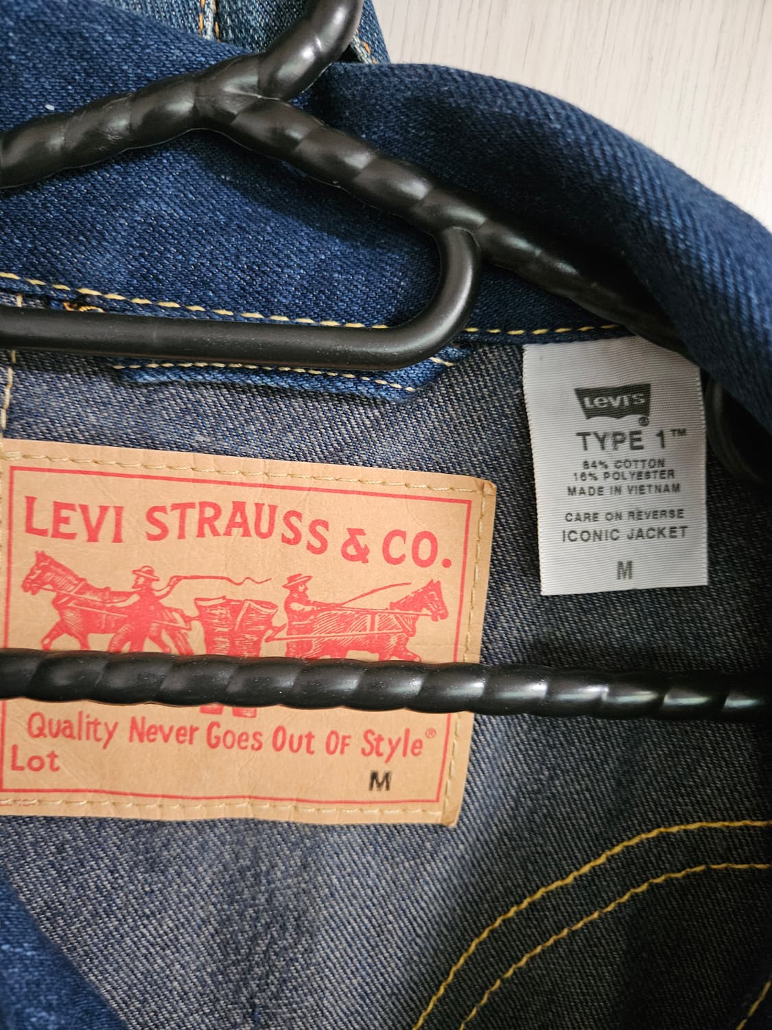 00s Levis type1 셋업 m/31 리바이스 타입1 리얼루즈 상품이미지4