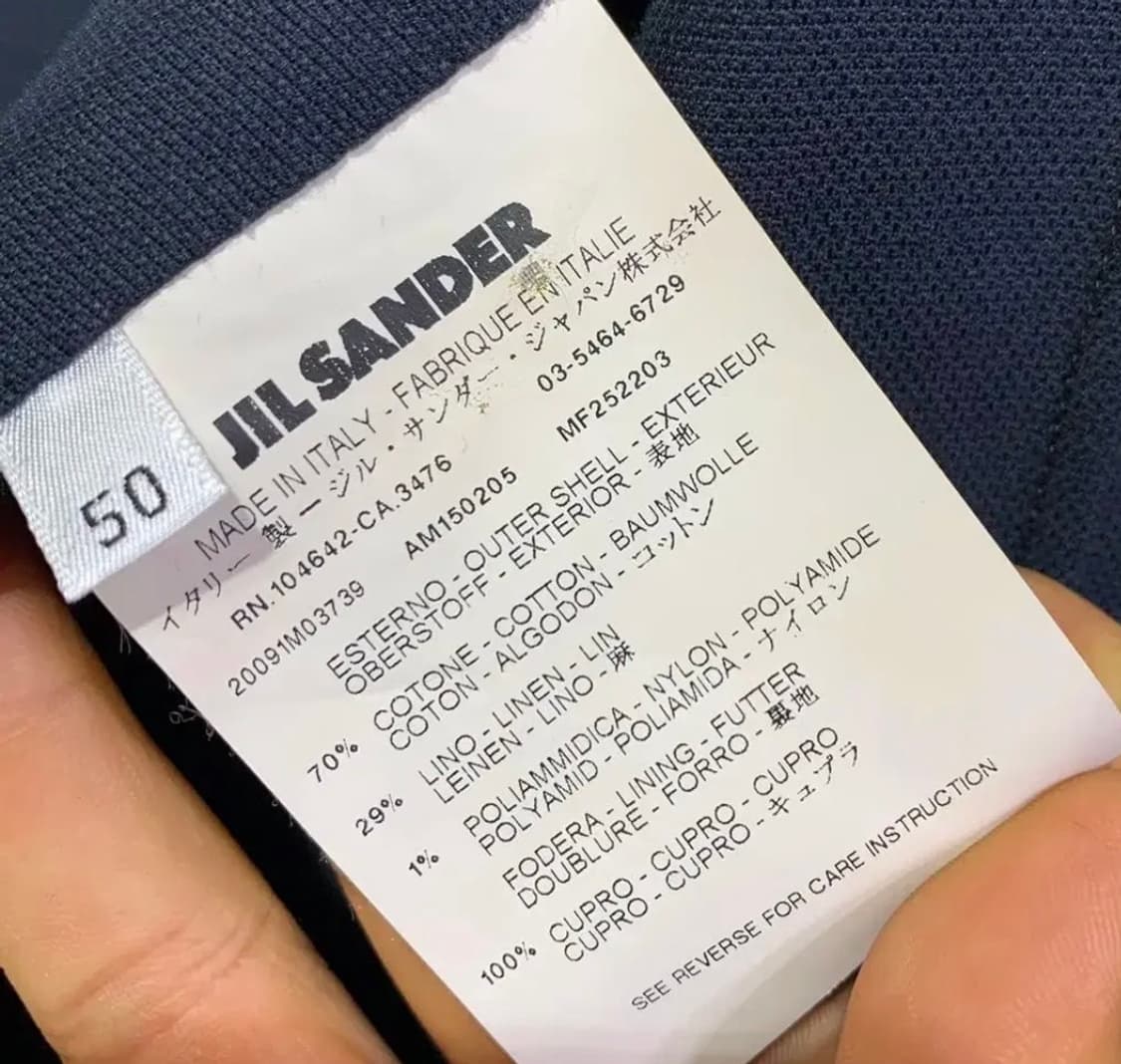 질샌더 다크 네이비 블레이저(by 라프 시몬스) 상품이미지5