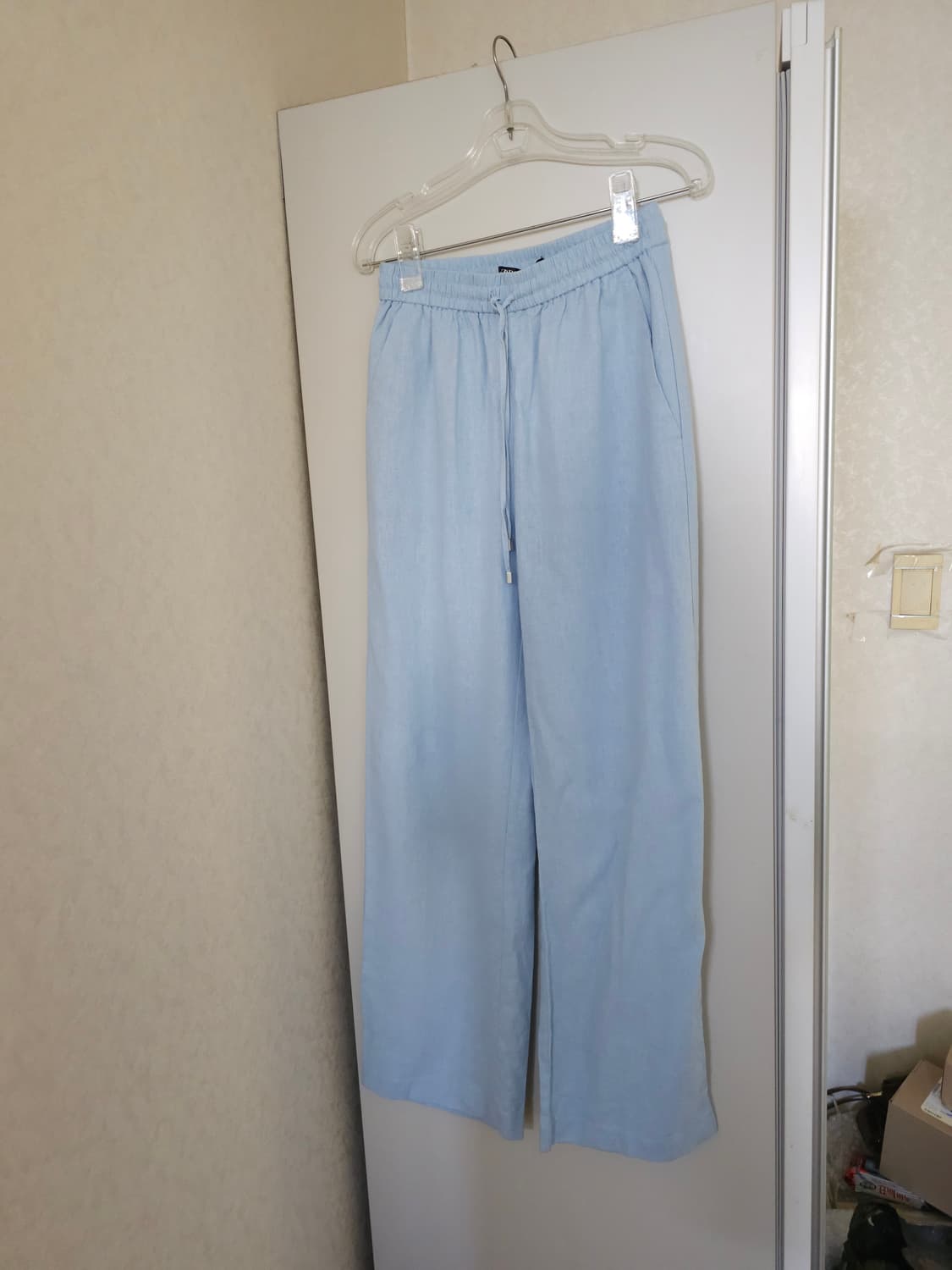 새상품)자라 린넨 밴딩바지 상품이미지1