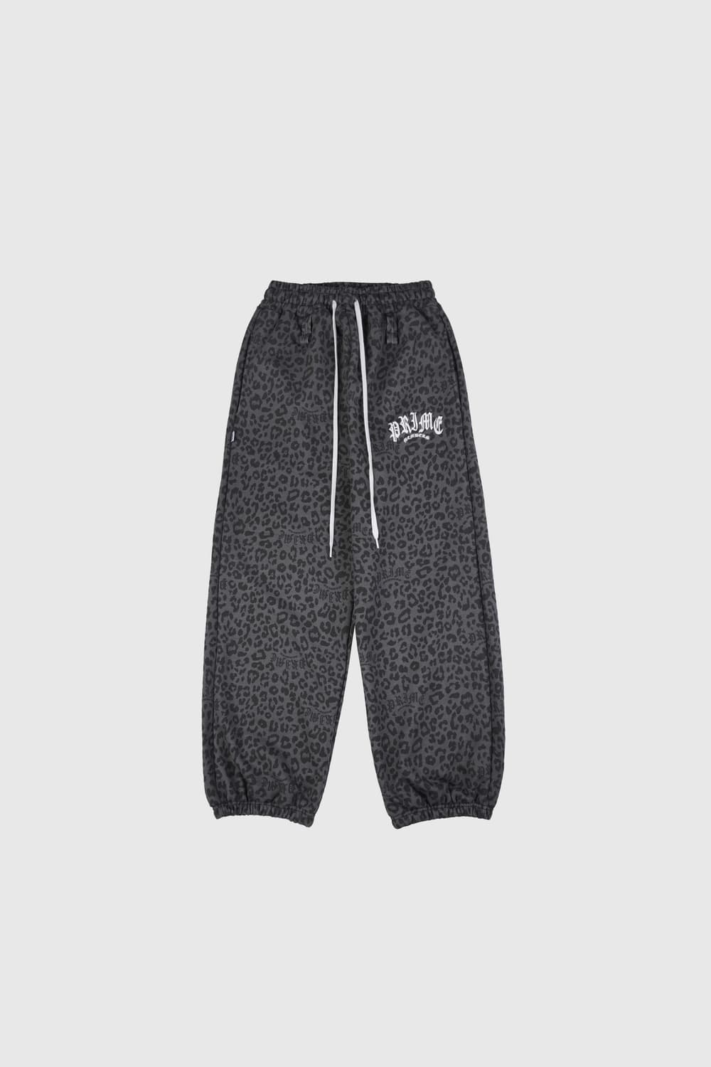 프라임멤버스 레오파드 후드집업 조거팬츠 세트 블랙 상품이미지4