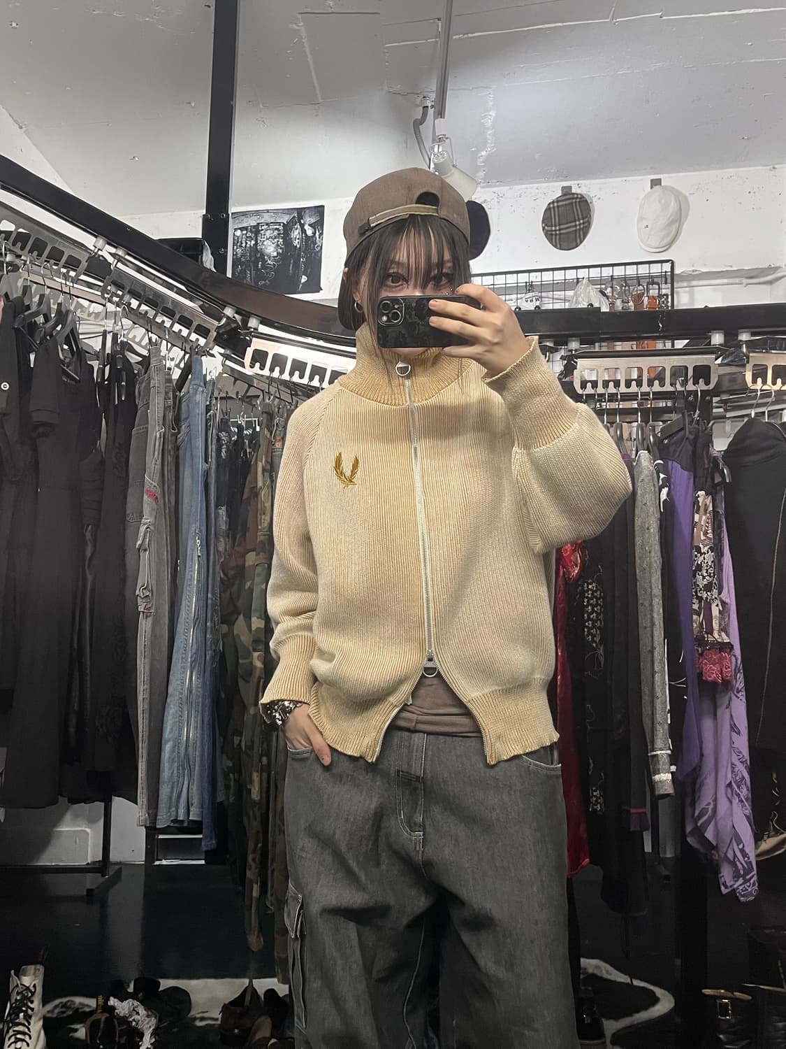 베이지 투웨이집업 상품이미지1