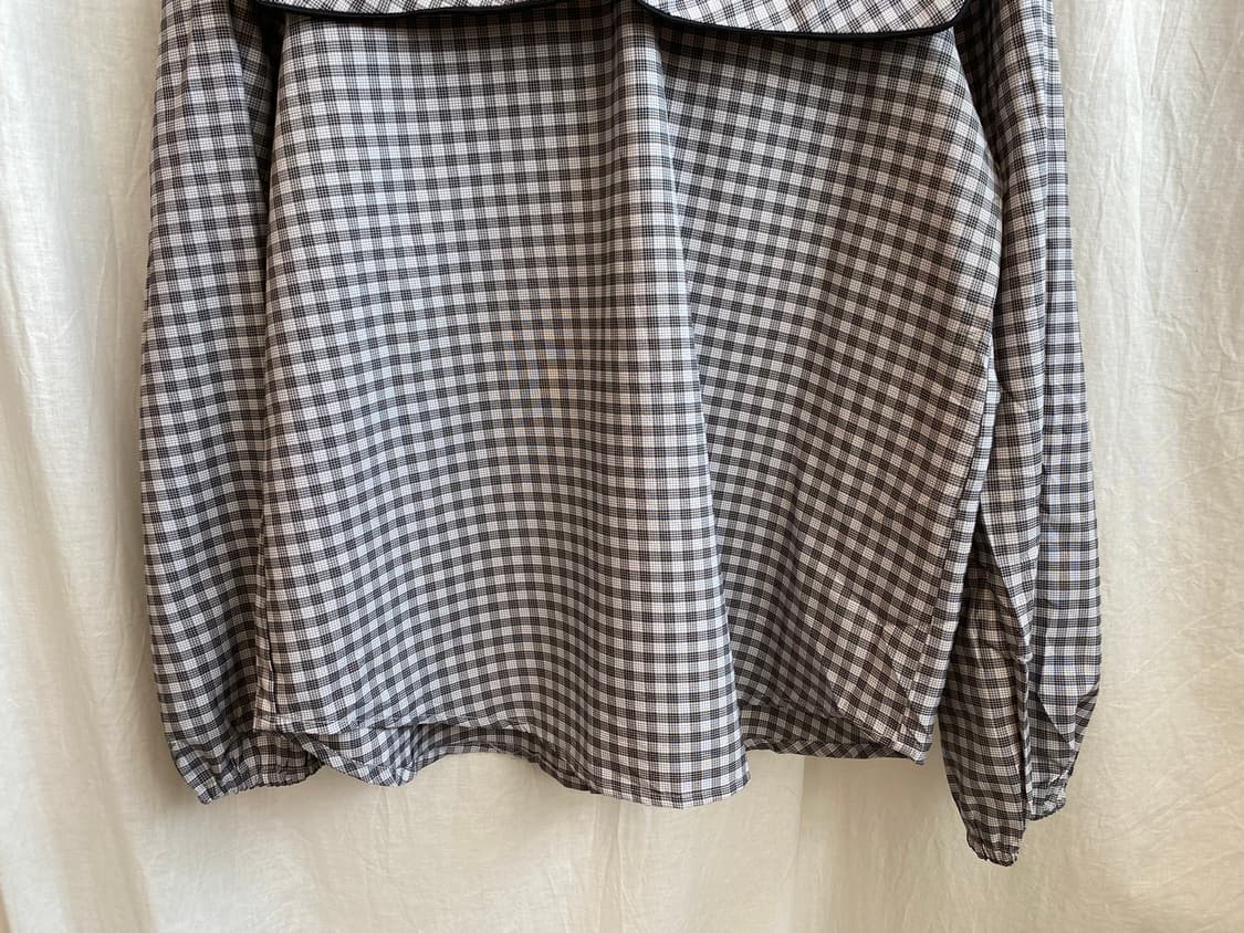THEVON 체크 스퀘어카라 블라우스(M-L) 상품이미지5