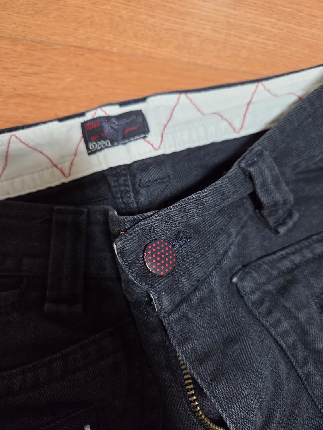 빈티지 디젤 검은속 면바지 남녀공용 28인치 상품이미지3