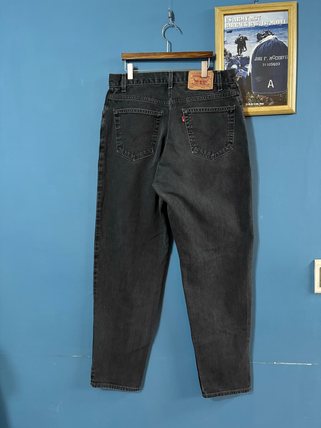 90-00‘s USA Levis 560 Black Denim Pant. 상품이미지9