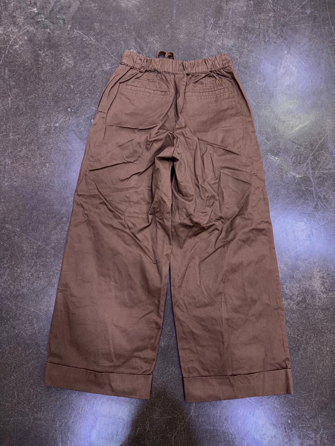 유니클로 x Jw앤더슨 우먼스 밴딩 트라우저 팬츠 브라운 M 상품이미지2