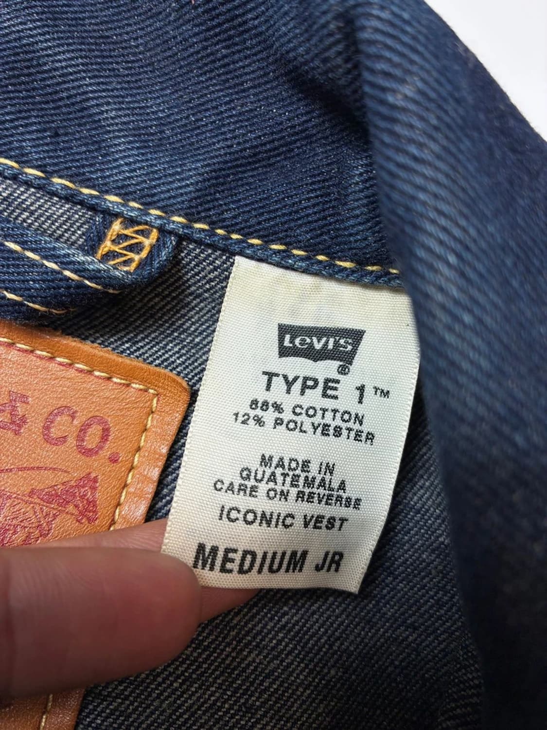 리바이스 00's 타입1 데님 베스트 PN8458 상품이미지8
