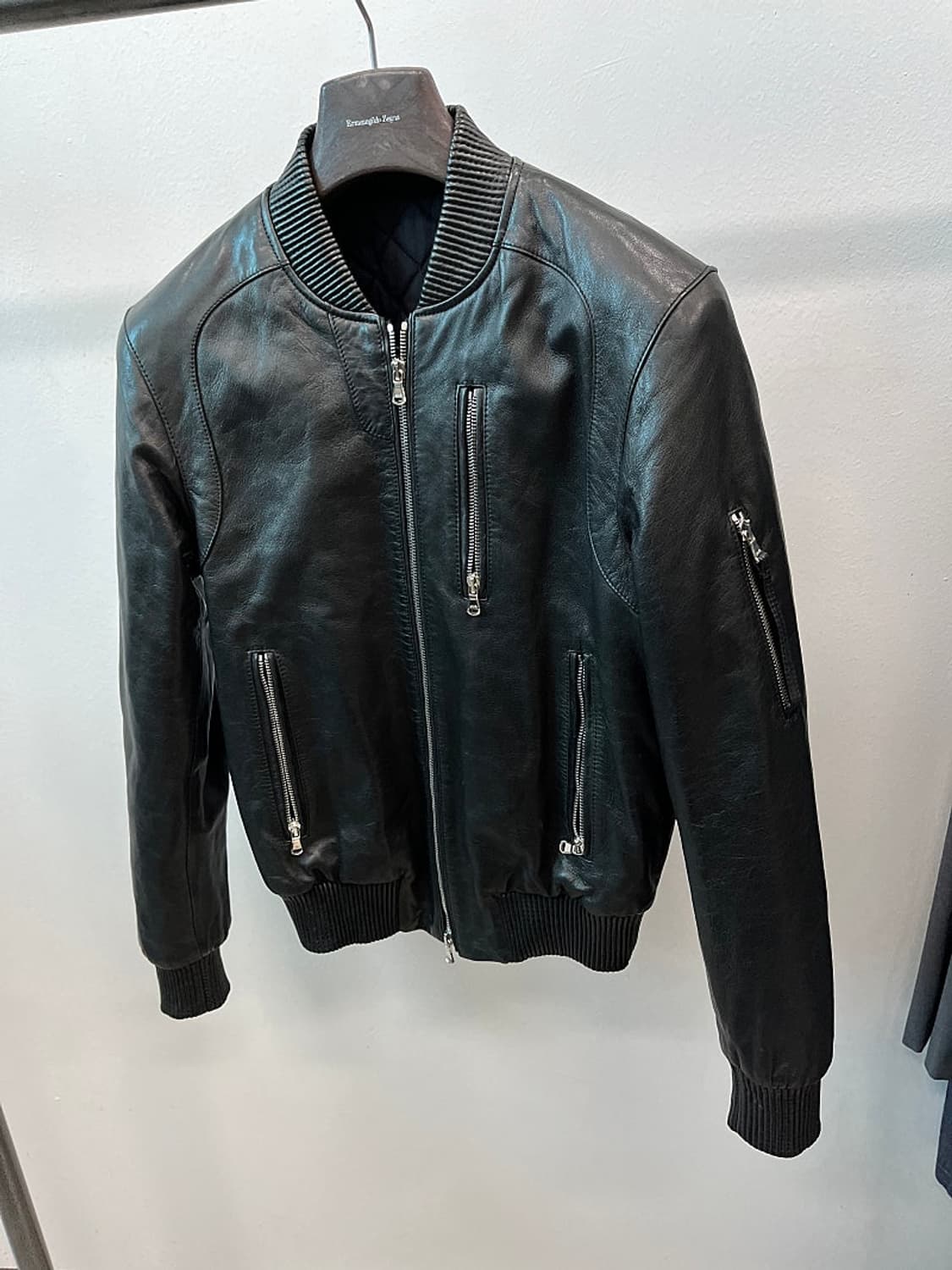 슬림95) BLAAK MIND 블루종 가죽자켓  상품이미지1