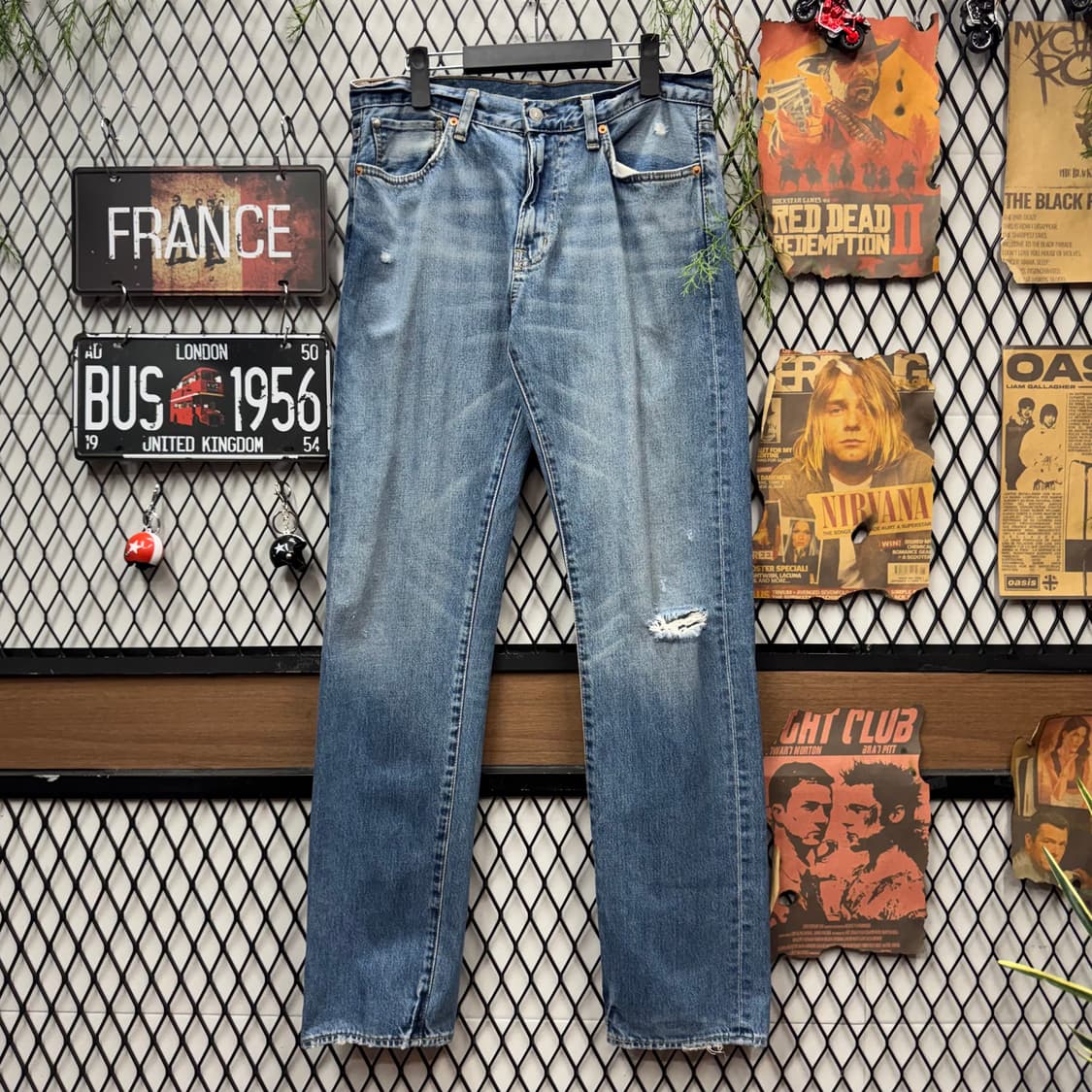 데님 앤 서플라이 랄프로렌 데님 팬츠 후면 패치 포인트 연청 상품이미지1