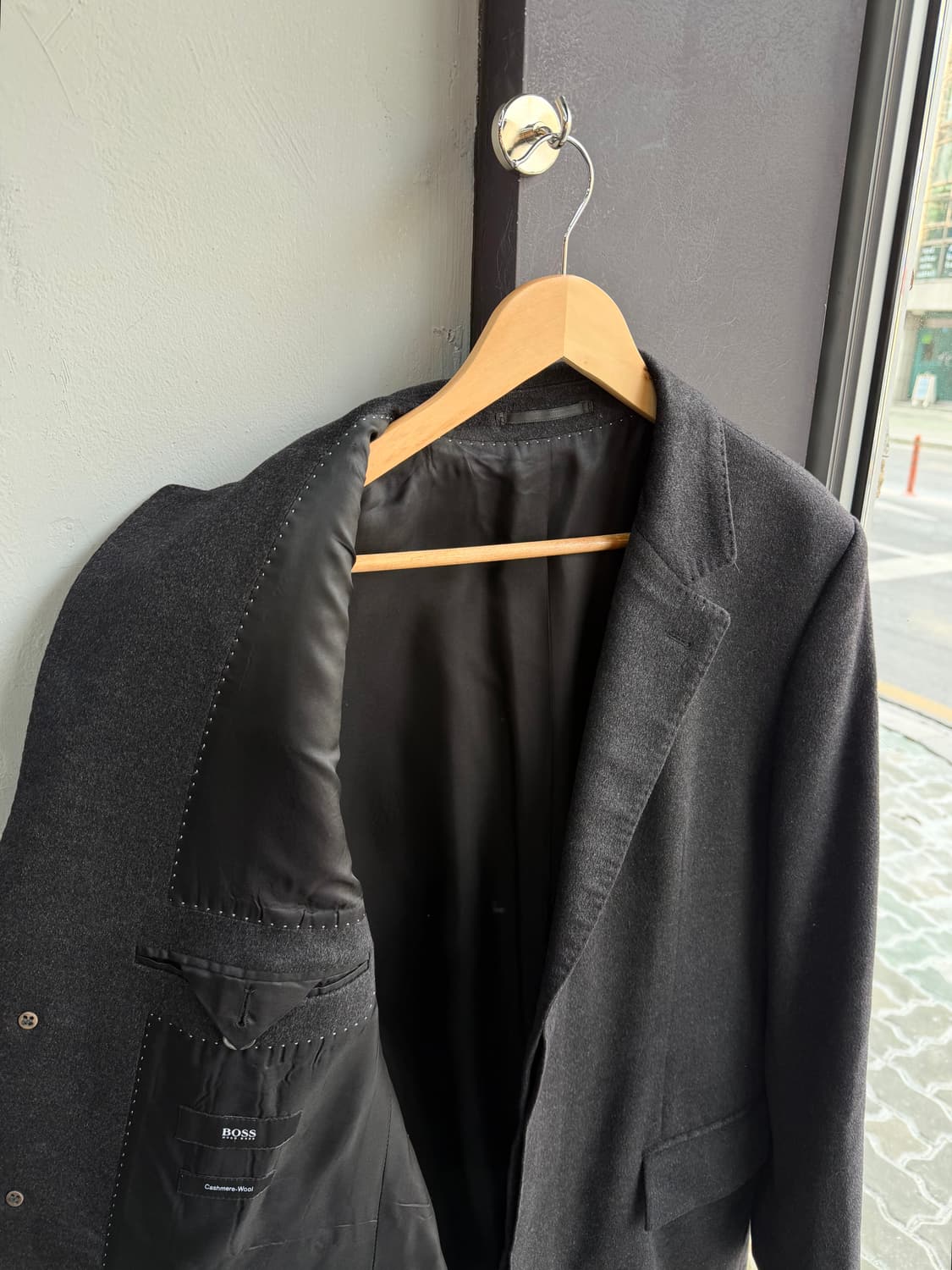 52/ 휴고보스 신형 블랙라벨 캐시미어100% 코트 자켓 상품이미지6