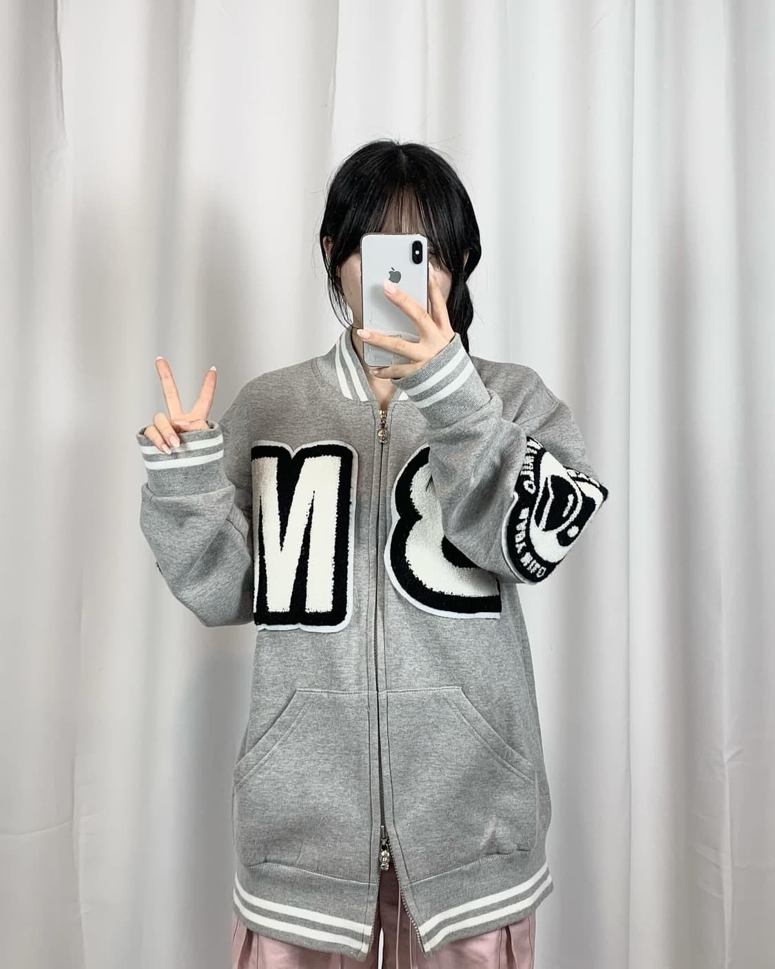 베이프 베이비마일로 바시티자켓 bape babymilo 상품이미지5