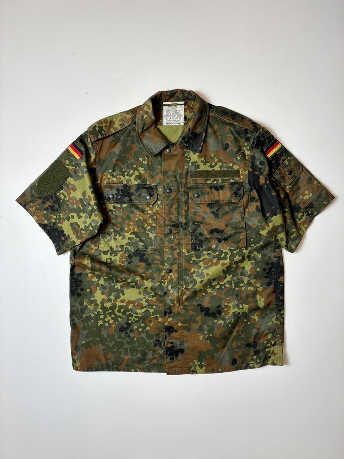Selected 00's 독일군 밀리터리 반팔 셔츠 자켓 PN9681 상품이미지1