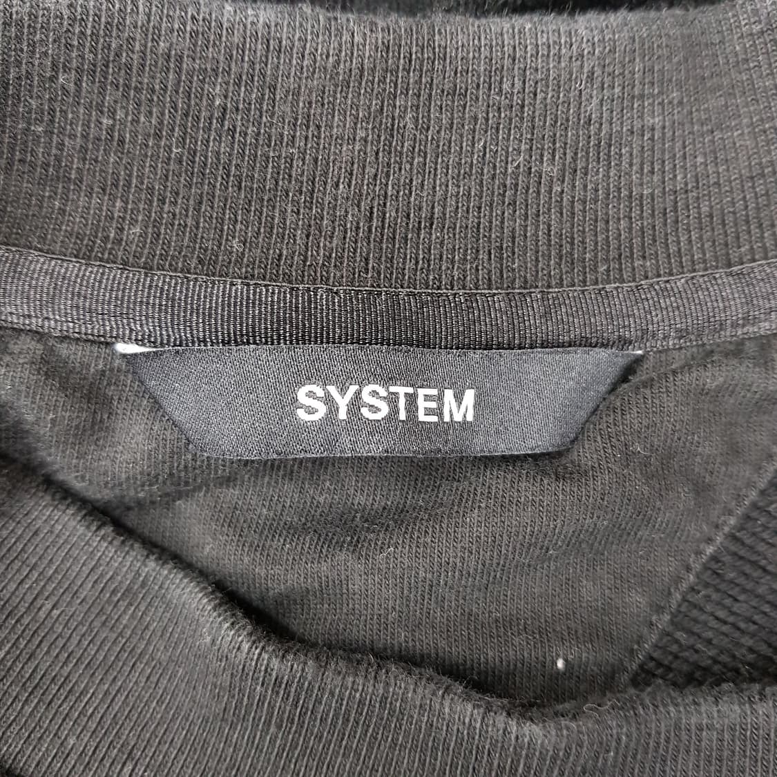 한섬 시스템옴므  2023 배색 패널 스웻셔츠  105 상품이미지5