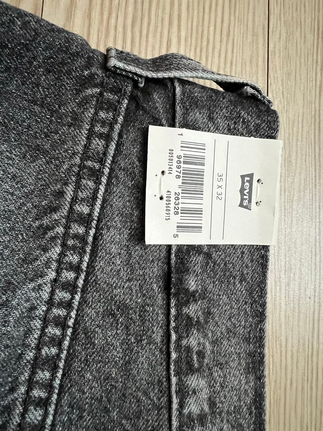 리바이스 501 오리지널 핏 흑청 상품이미지3