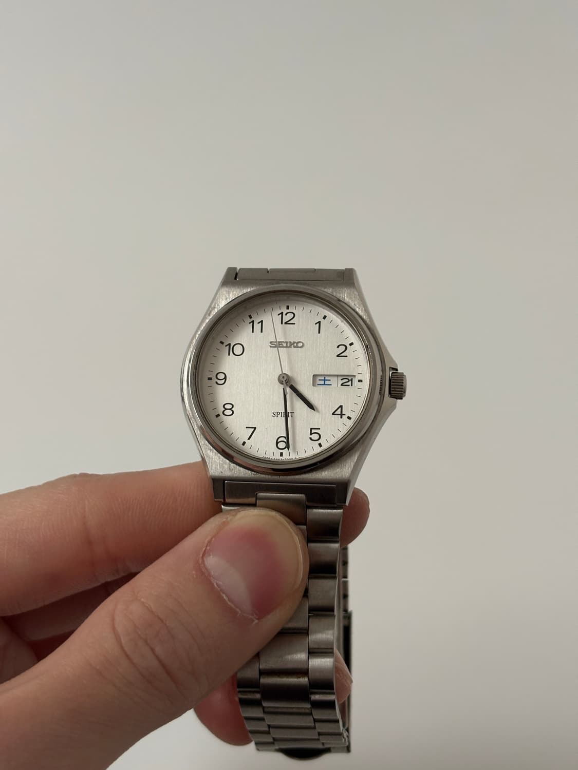 세이코 1990년대 Spirit 아라빅 인덱스 실버 쿼츠 남성 상품이미지3