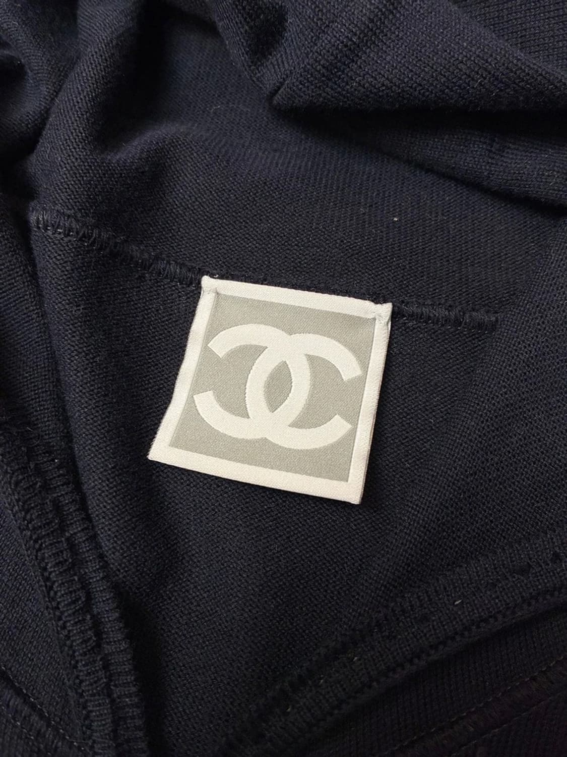 샤넬 코튼 시그니처 패턴 풀집 후드집업 PN5724 상품이미지6