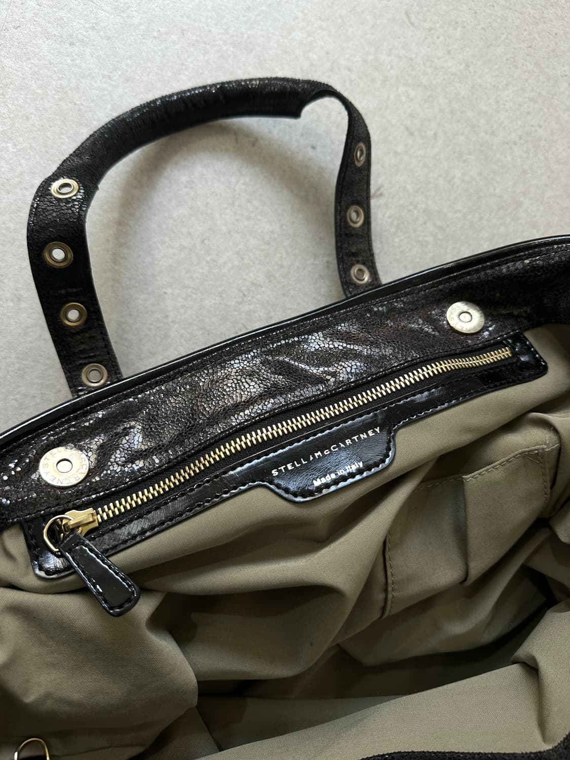 스텔라 매카트니 펄 블랙 빅오버 토트백 상품이미지6