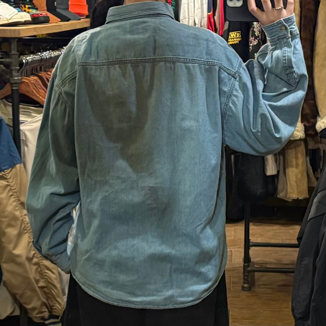 [HI] Carhartt 칼하트 투포켓 긴팔셔츠 데님연청 상품이미지5