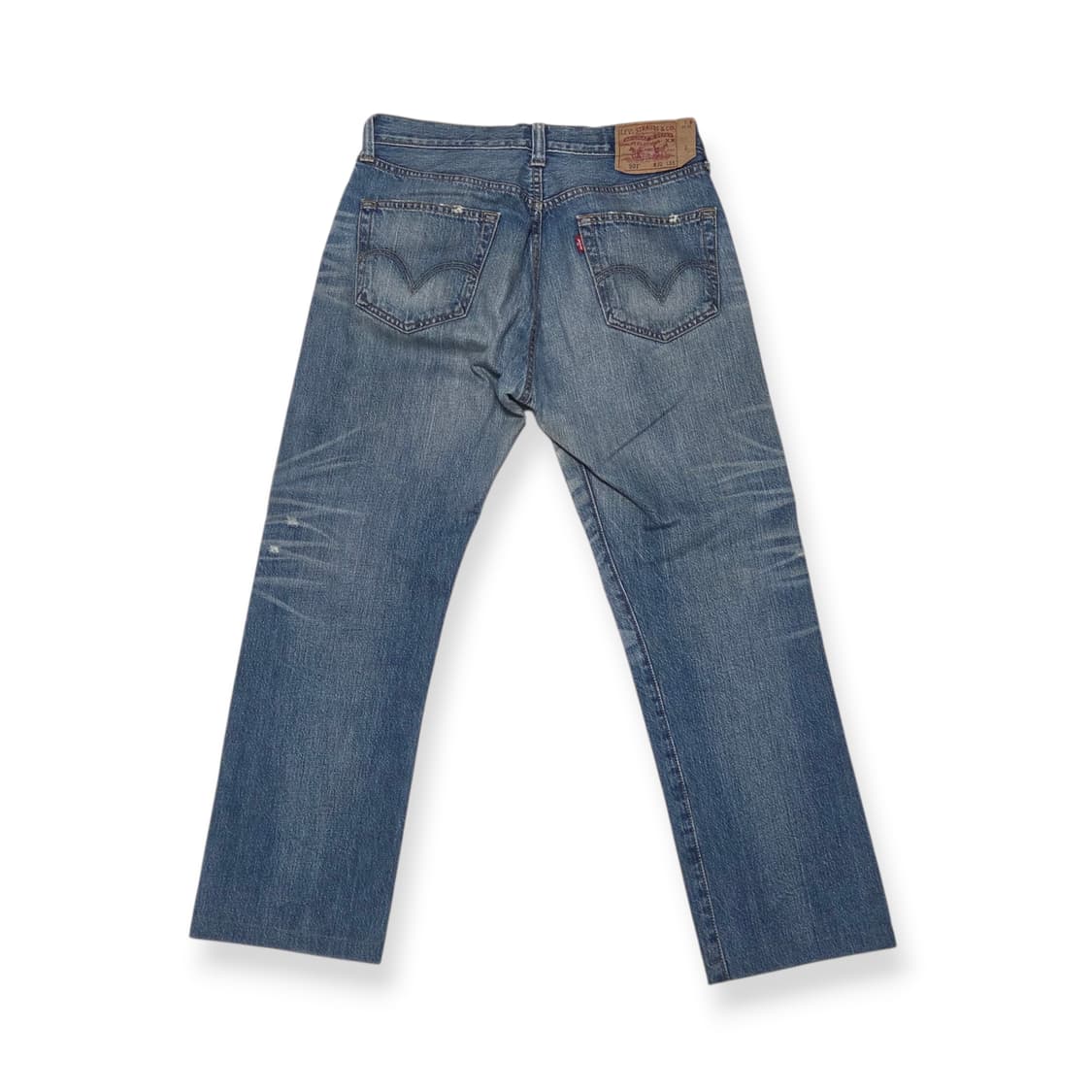 Levis 리바이스 501 빈티지 데미지 워싱 데님 팬츠 상품이미지4