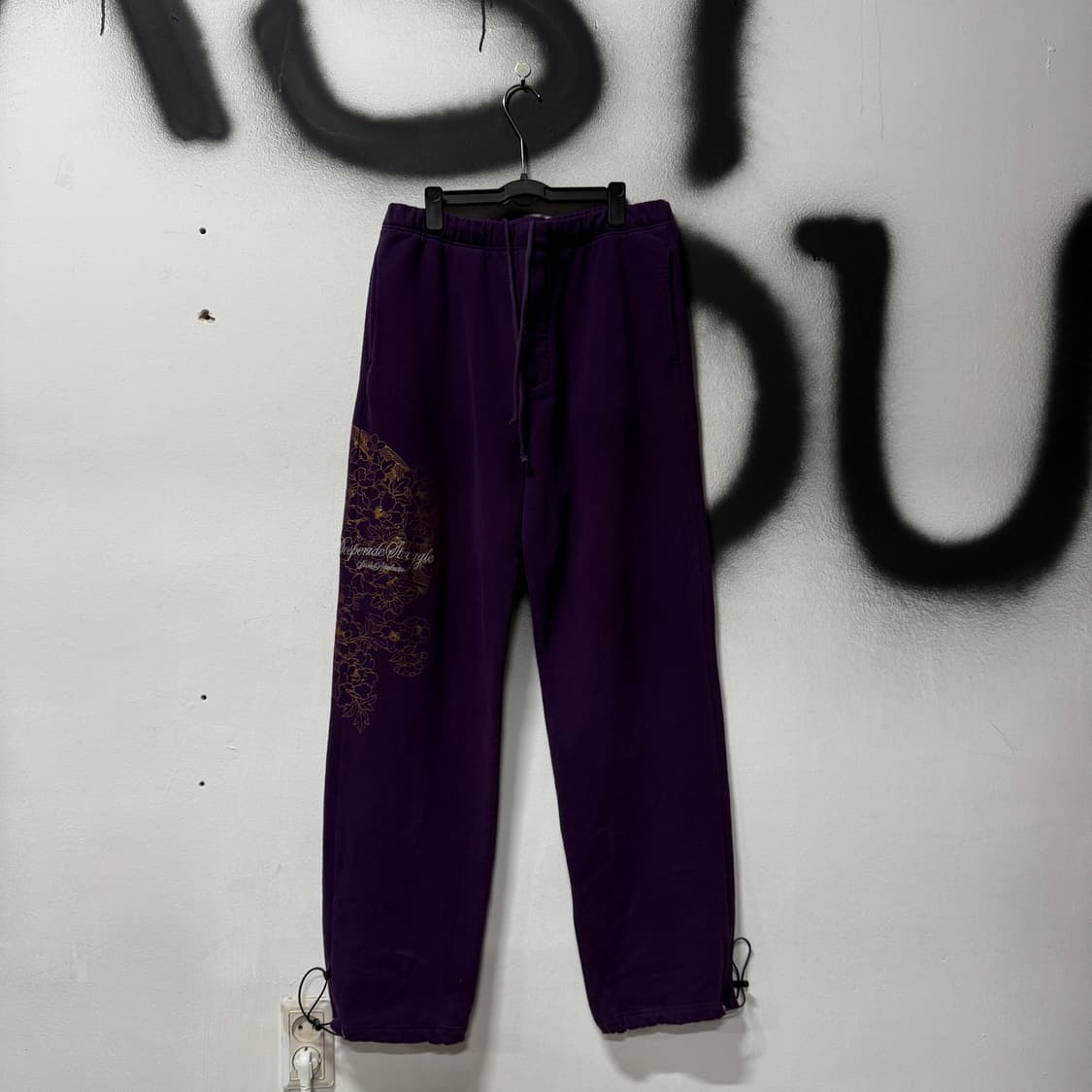 VTG 빈티지 빅사이즈 오리엔탈 프린팅 스트링 조거 팬츠 상품이미지1