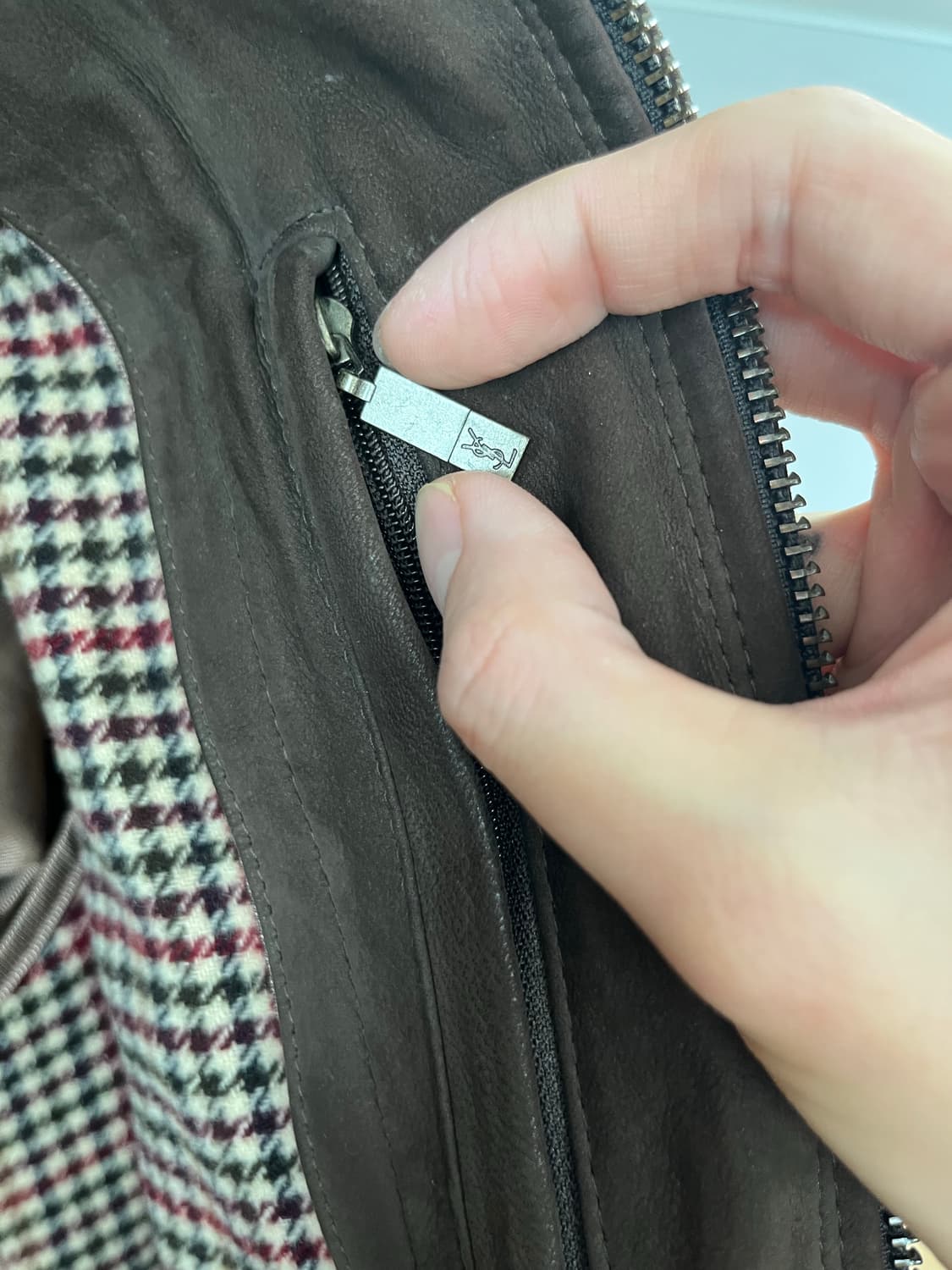 입생로랑 레더라펠 스웨이드 가죽 자켓 상품이미지7