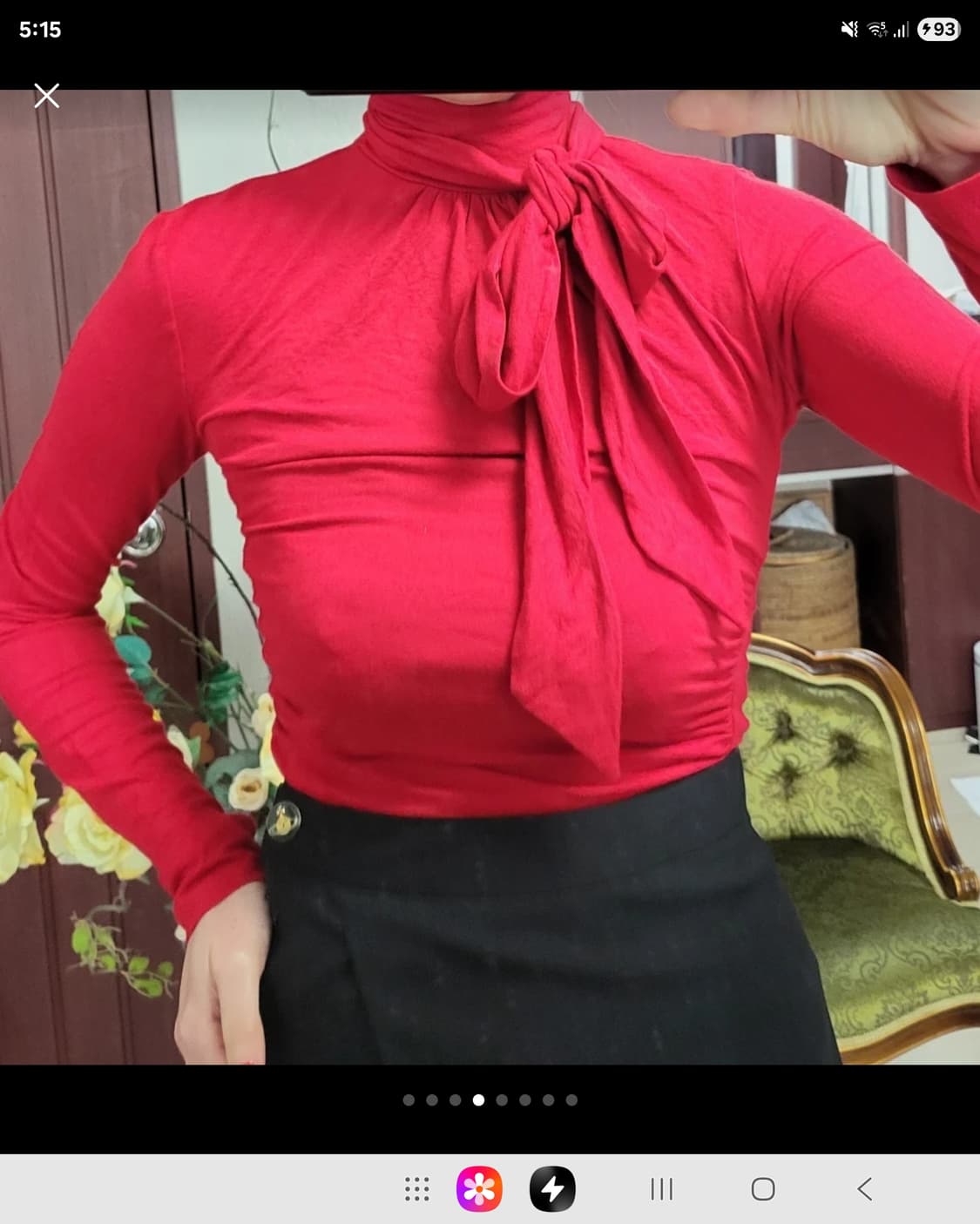 프랑스 모르간 타이업 모달 셔츠 상품이미지4