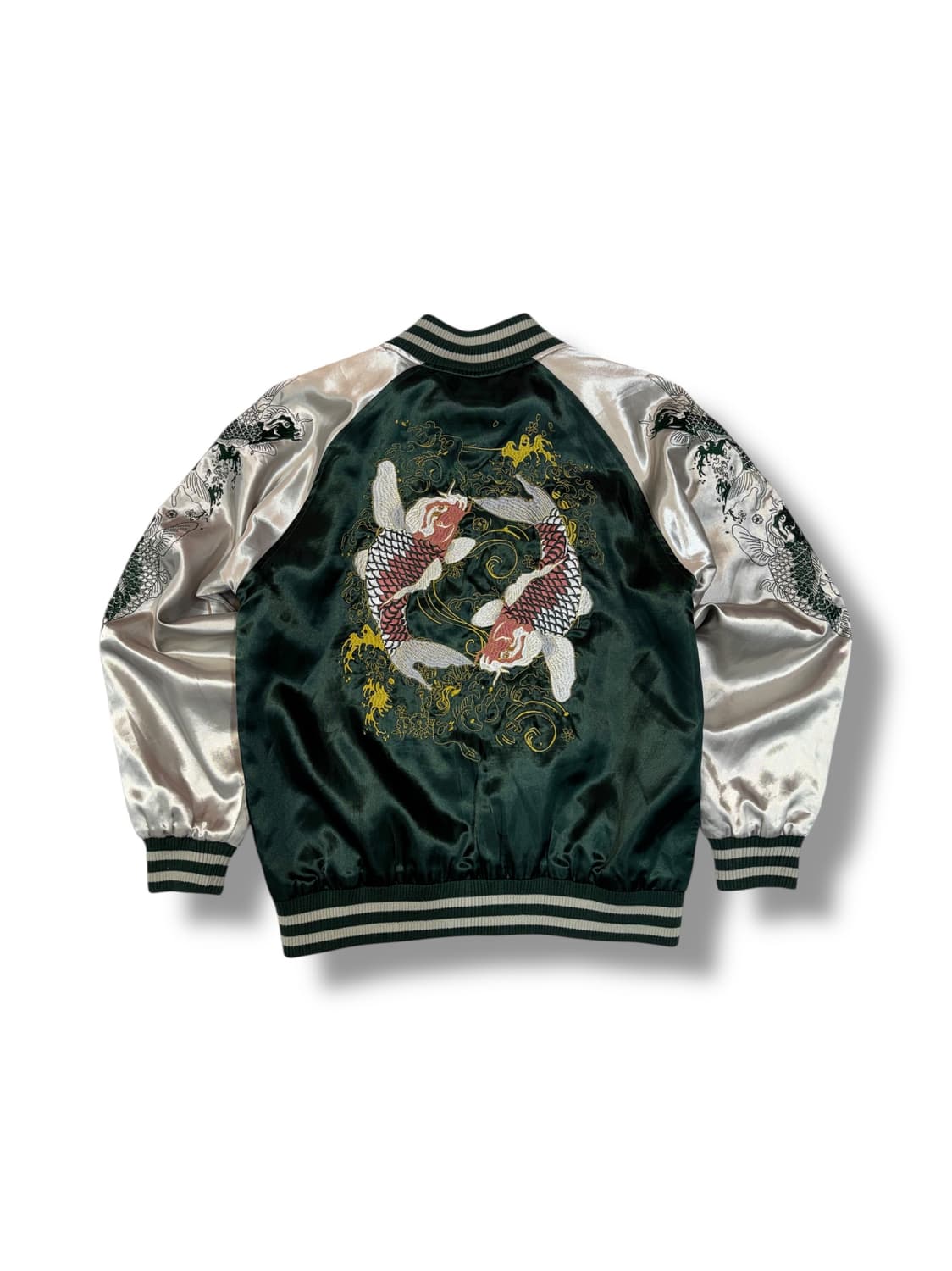 일본 비단 잉어 자수 스카쟌 (L)  상품이미지1