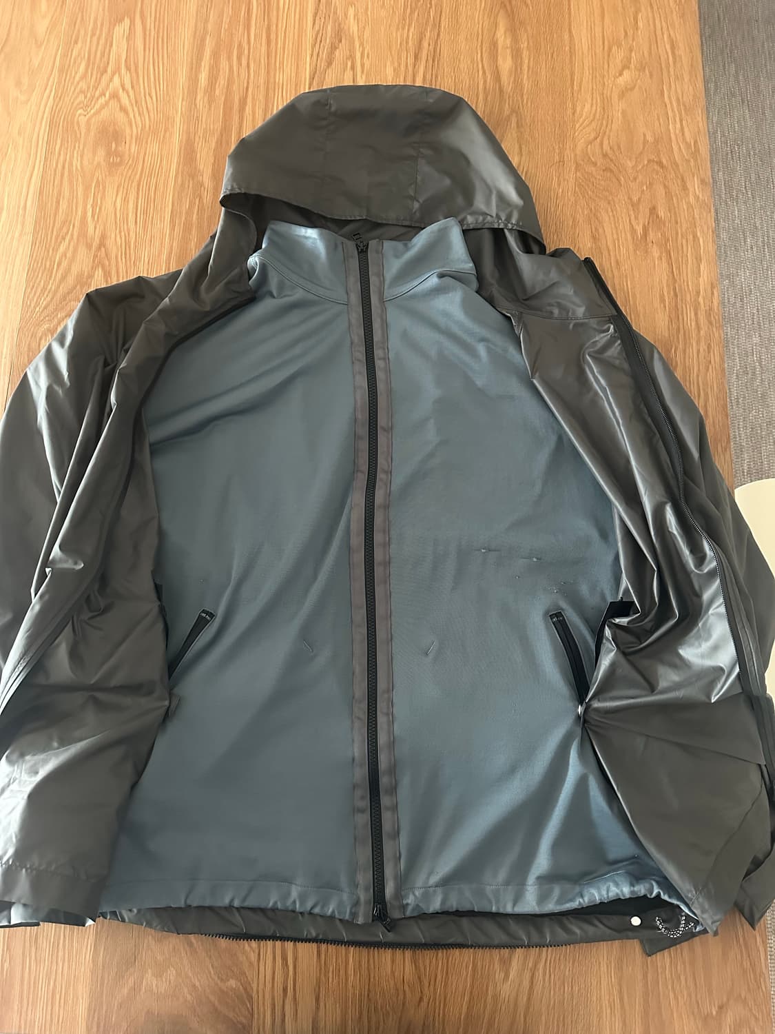 민즈와일 아이스터치 오버랩 자켓 차콜(져지+바람막이 105사이즈감) 상품이미지8