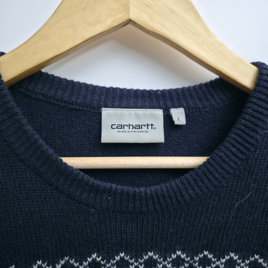 [L] 칼하트 페어아일 네이비 니트 상품이미지5