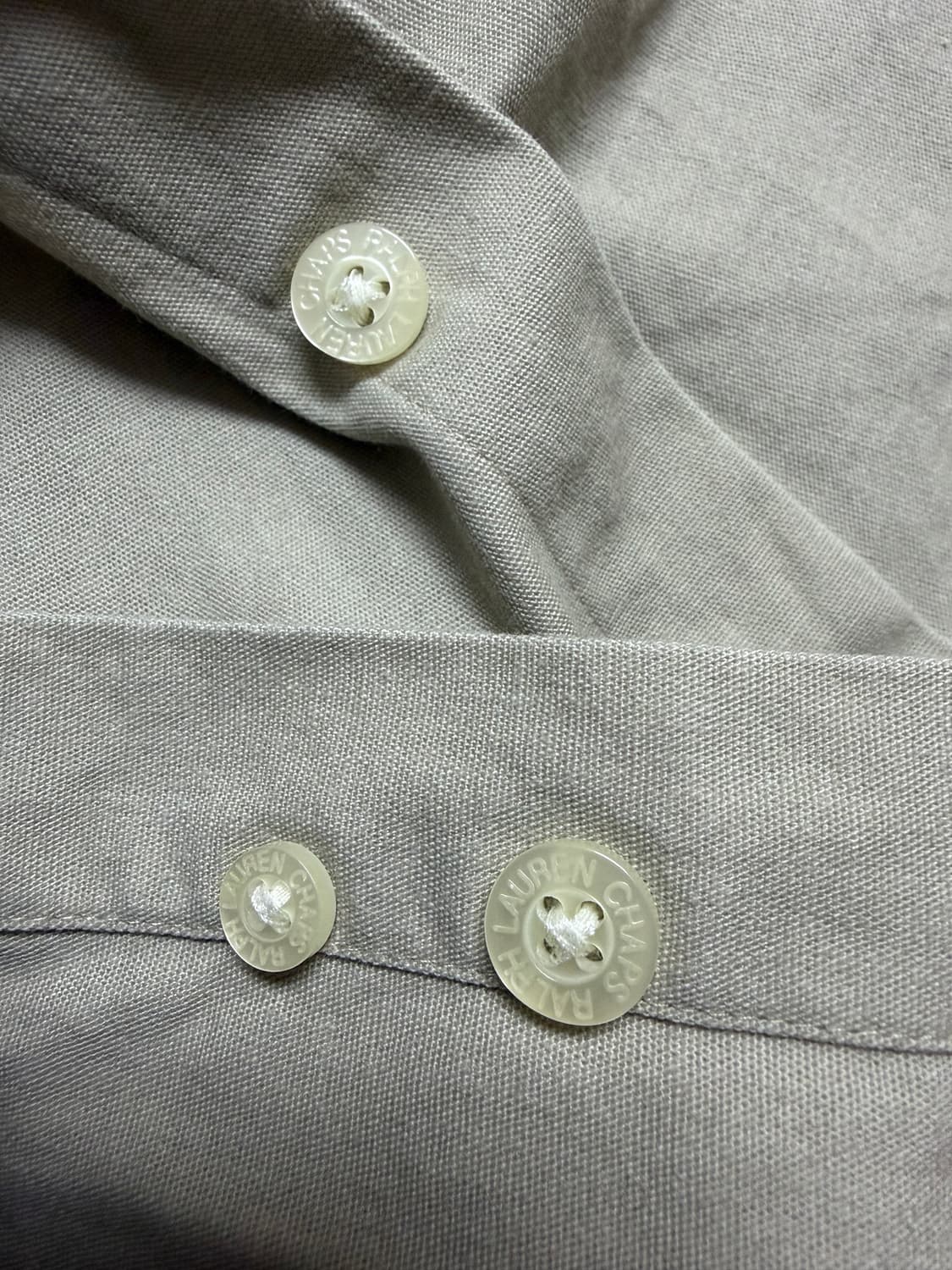 폴로챕스랄프로렌 옥스포드셔츠 베이지 상품이미지3