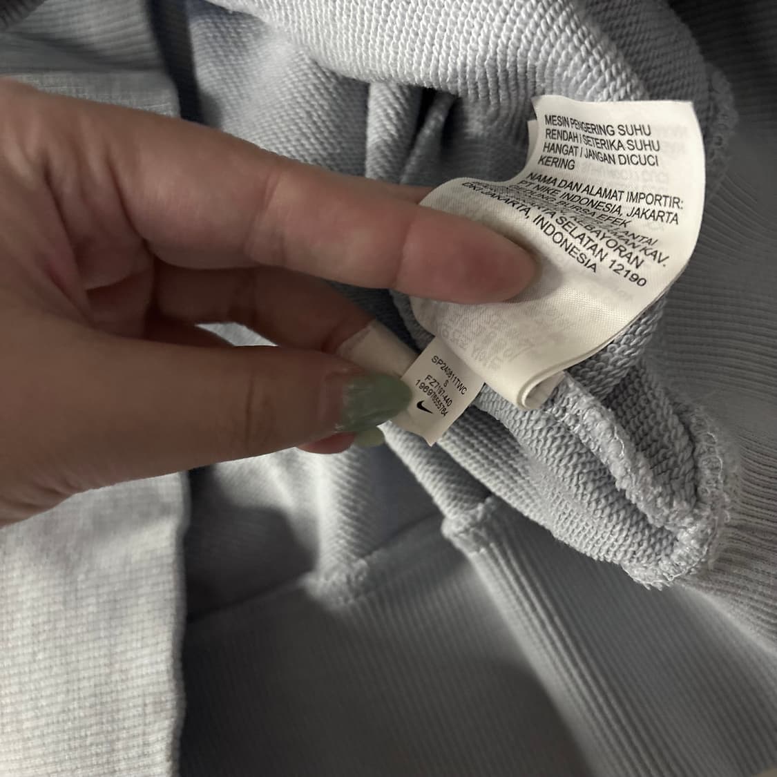 나이키 베이비 블루 후드티 상품이미지3