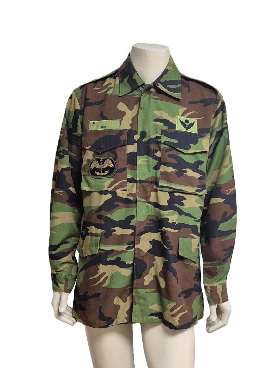 육군 구형 201특공여단 일병 후기형 야전상의 전투복 상의 자켓 (L) 상품이미지1