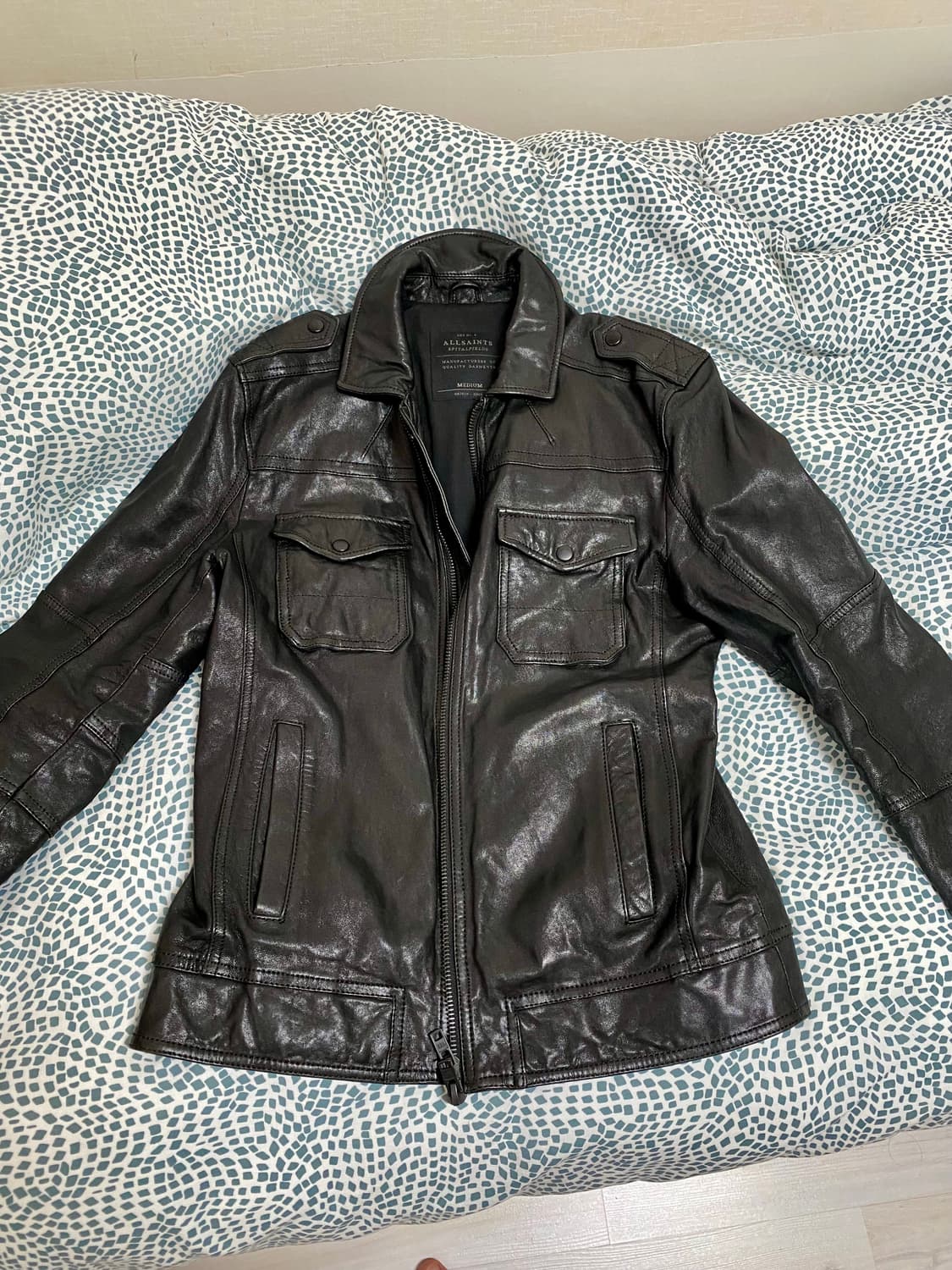 올세인츠 가죽 자켓 / 싱글 / M 상품이미지1