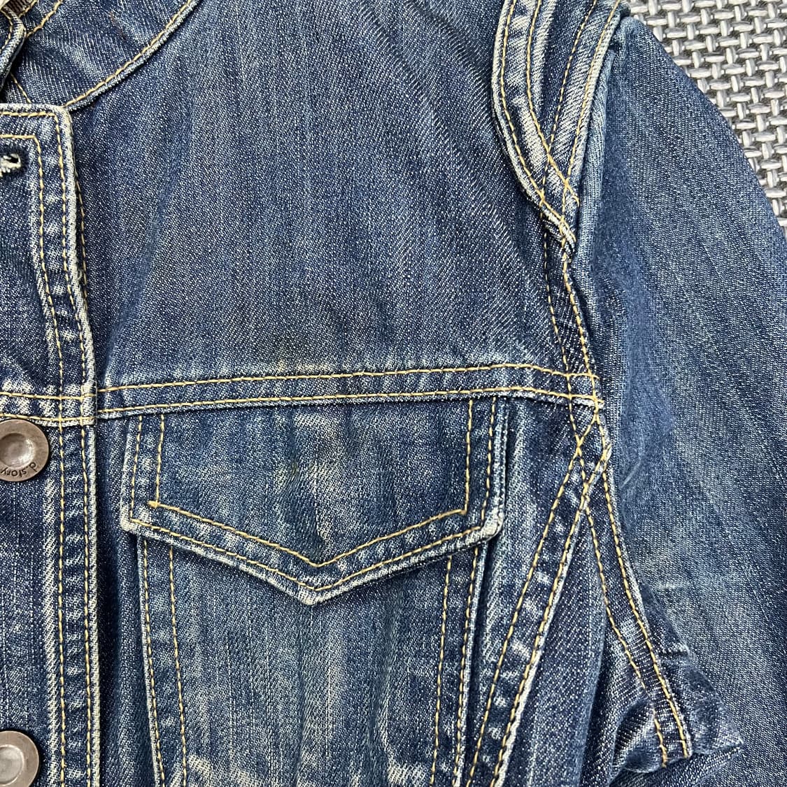 빈티지 워싱 데님자켓 상품이미지2