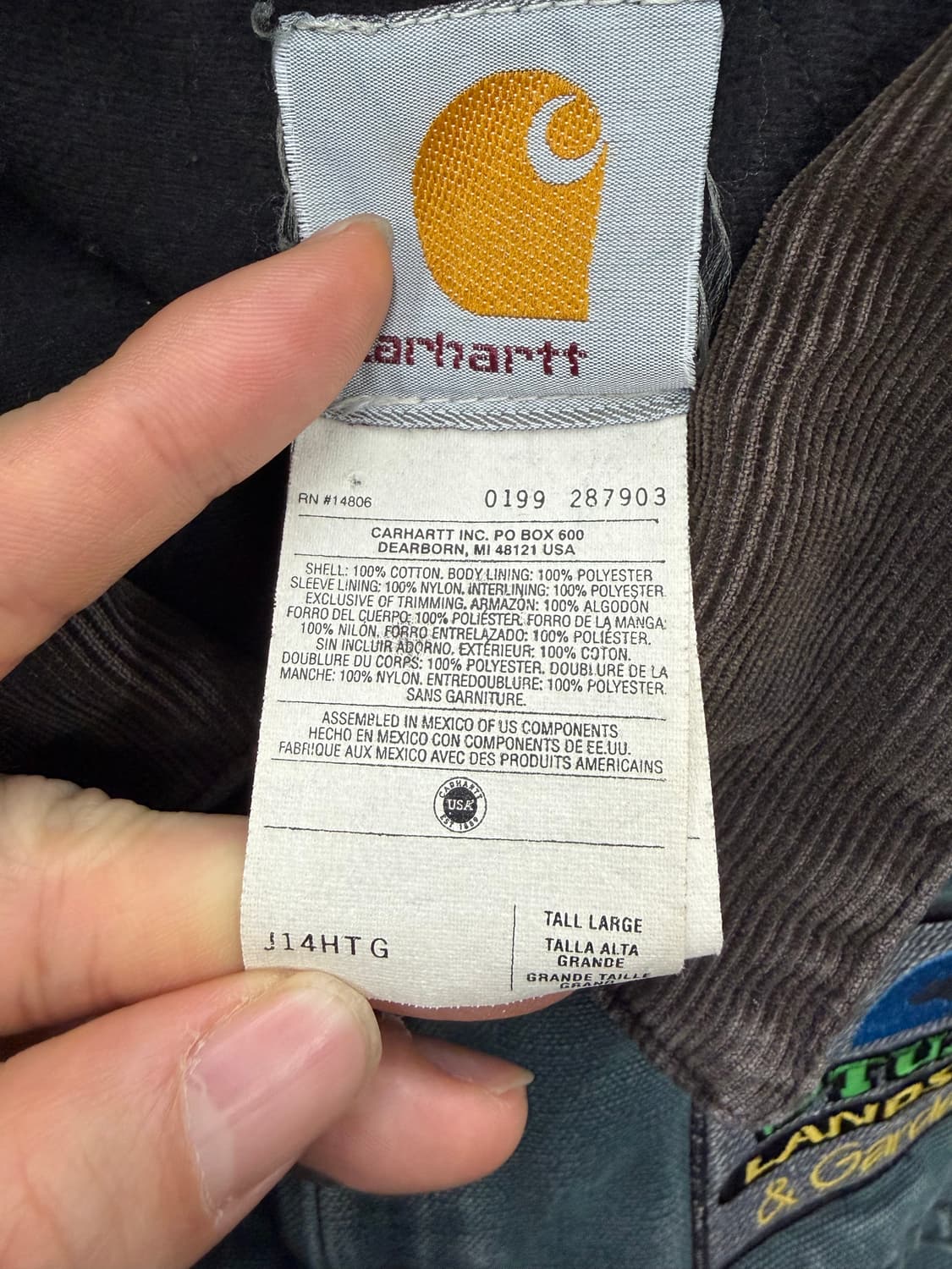 90s 칼하트 j14 htg 싼타페 자켓 헌터그린 상품이미지6