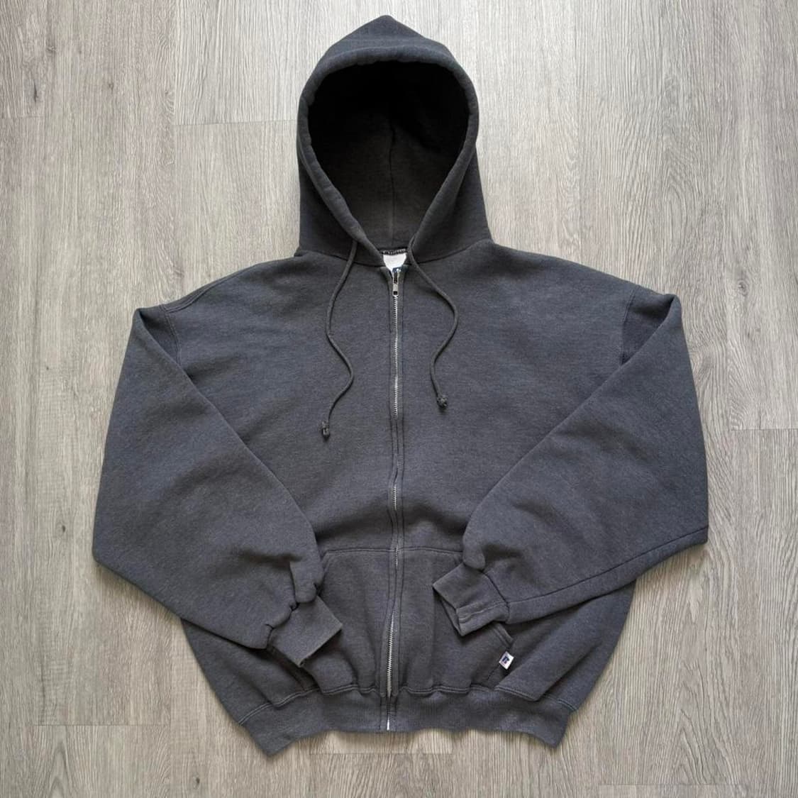  90s 러셀 애슬레틱 후드집업 그레이 상품이미지1