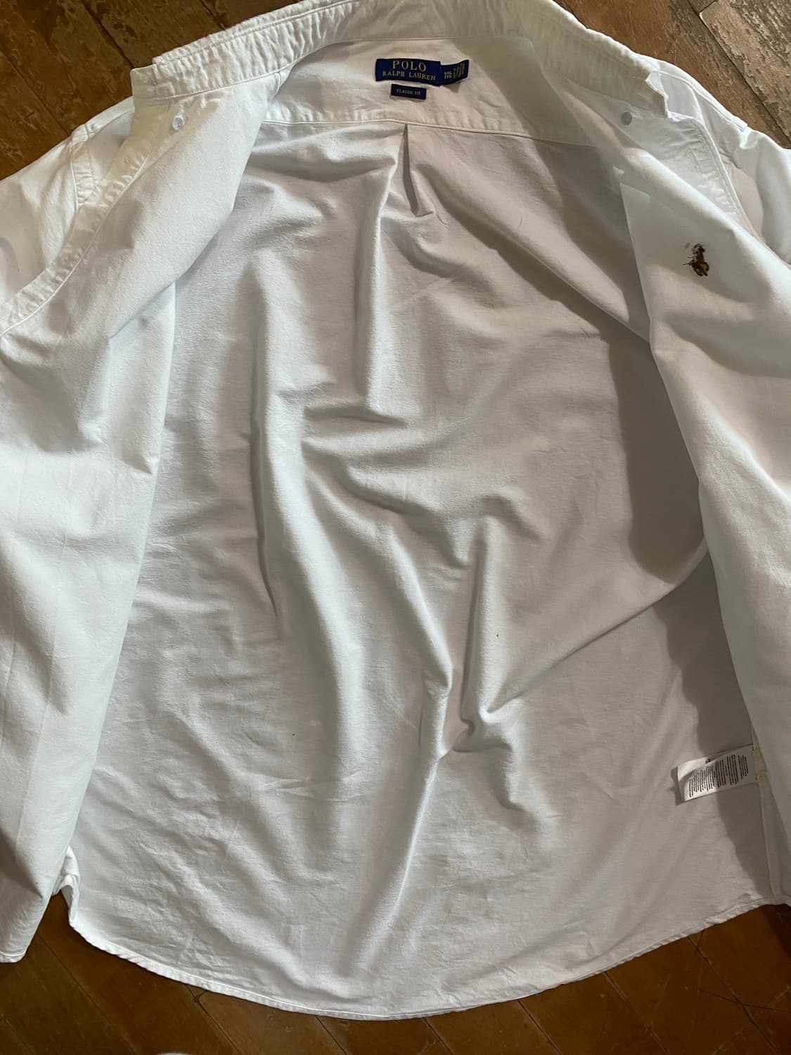 폴로 랄프로렌 옥스포드 흰색 셔츠 XXL (110) 상품이미지4