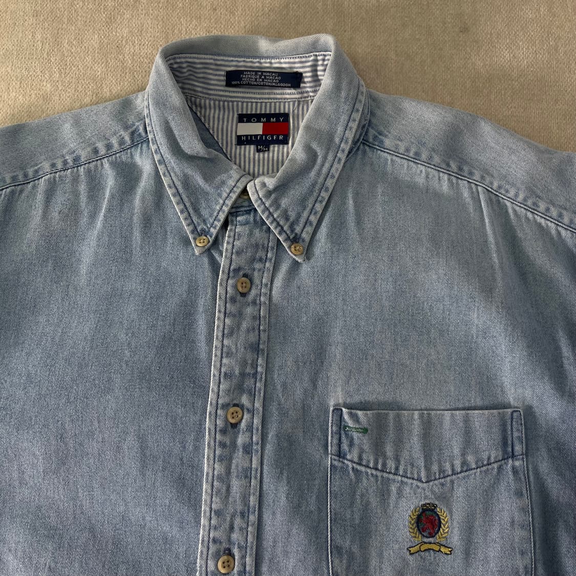 105 타미힐피거 데님 워크 셔츠 상품이미지2